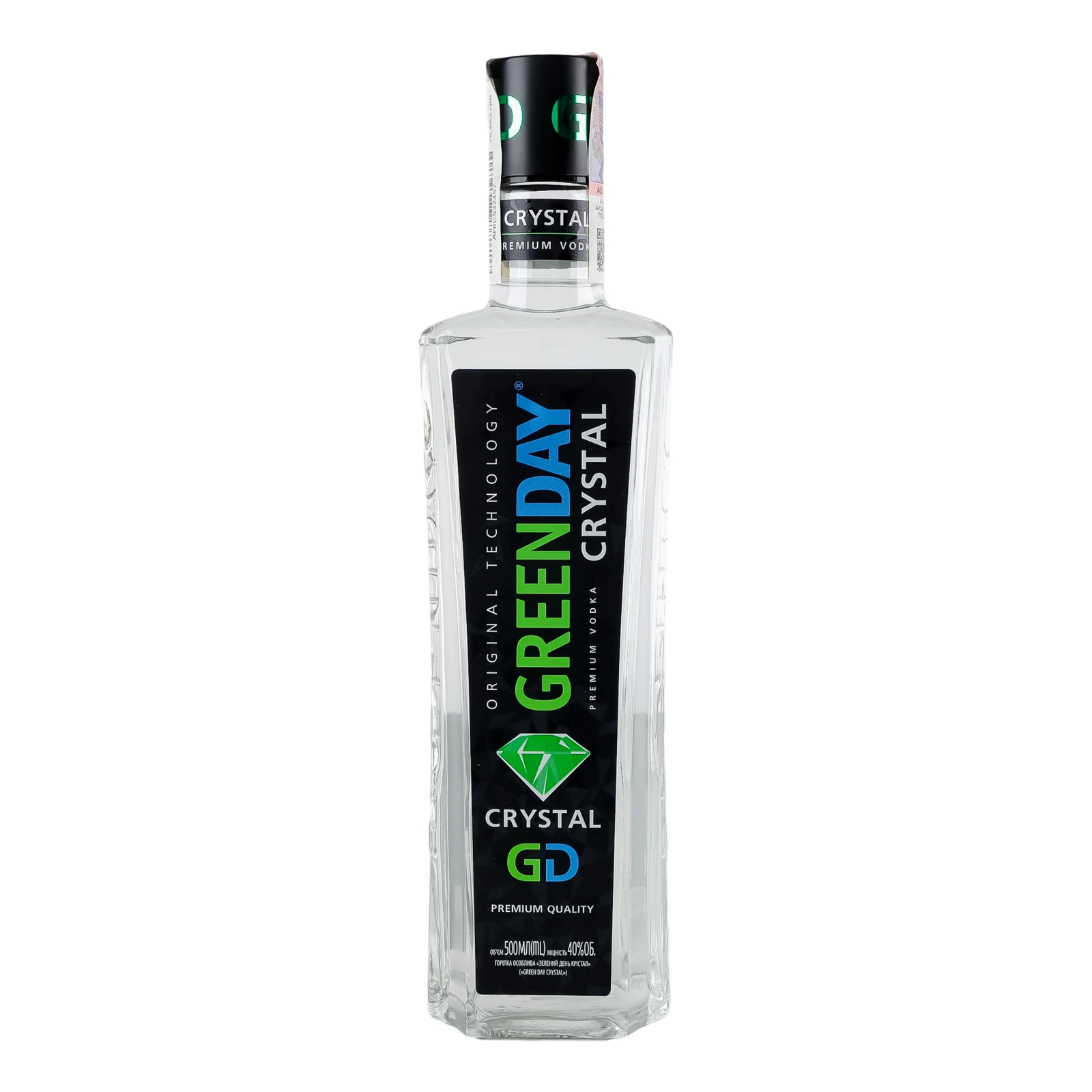 Горілка Green Day Crystal особлива 40% 0.5л Фото №:1