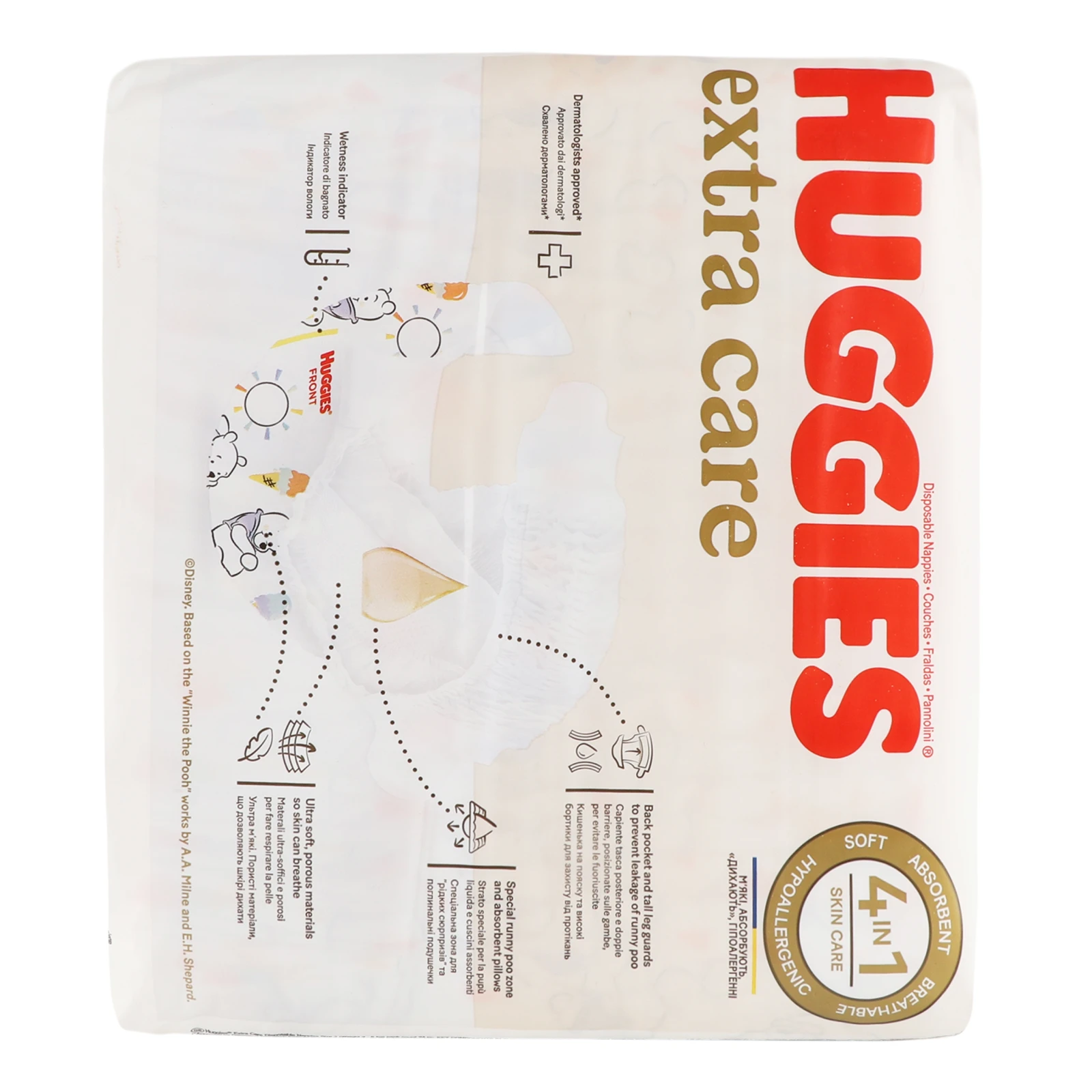Підгузки Huggies Extra Care 2 для дітей 3-6кг 24шт фото 2