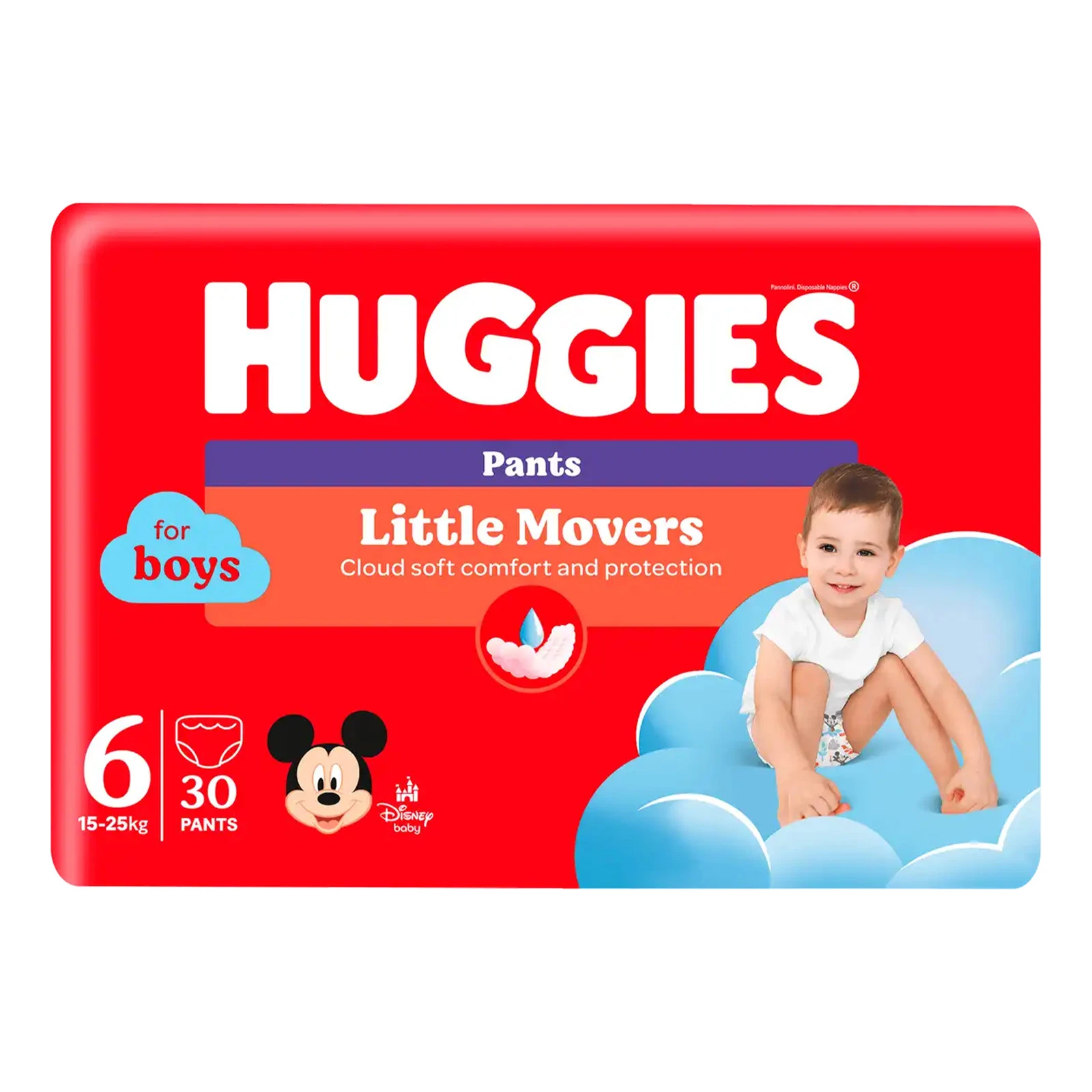 Підгузки-трусики Huggies 15-25кг для хлопчиків дитячі гігієнічні 30шт Фото №:1
