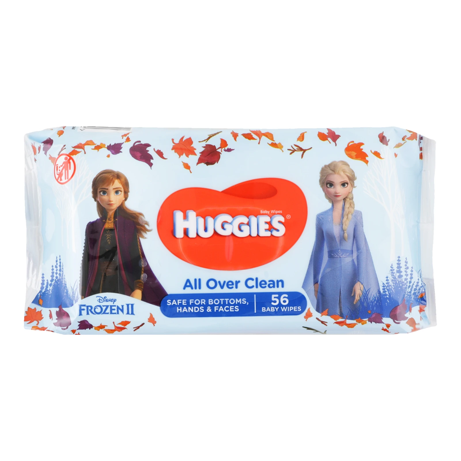 Серветки Huggies All Over Clean Mickey багатошарові дитячі вологі 56шт/уп Фото №:1