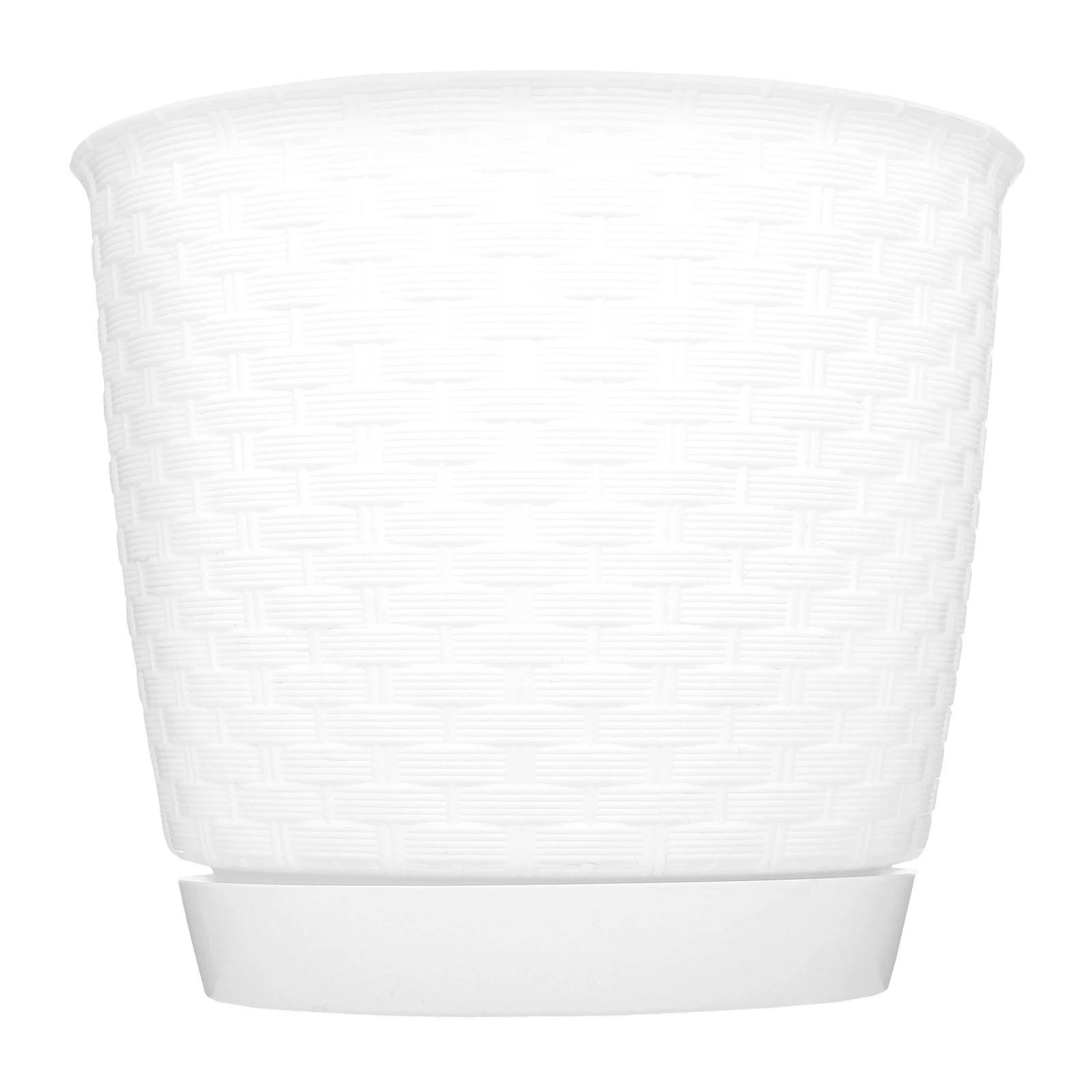 Горщик для квітів Prosperplast Ratolla круглий з підставкою білий 190мм (70764-449) Фото №:1