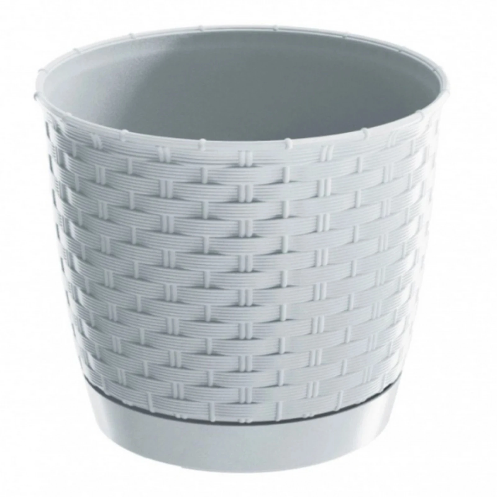 Горшок д/квітів RATOLLA 220мм кругл, з підст,білий 70765-449 Фото №:1