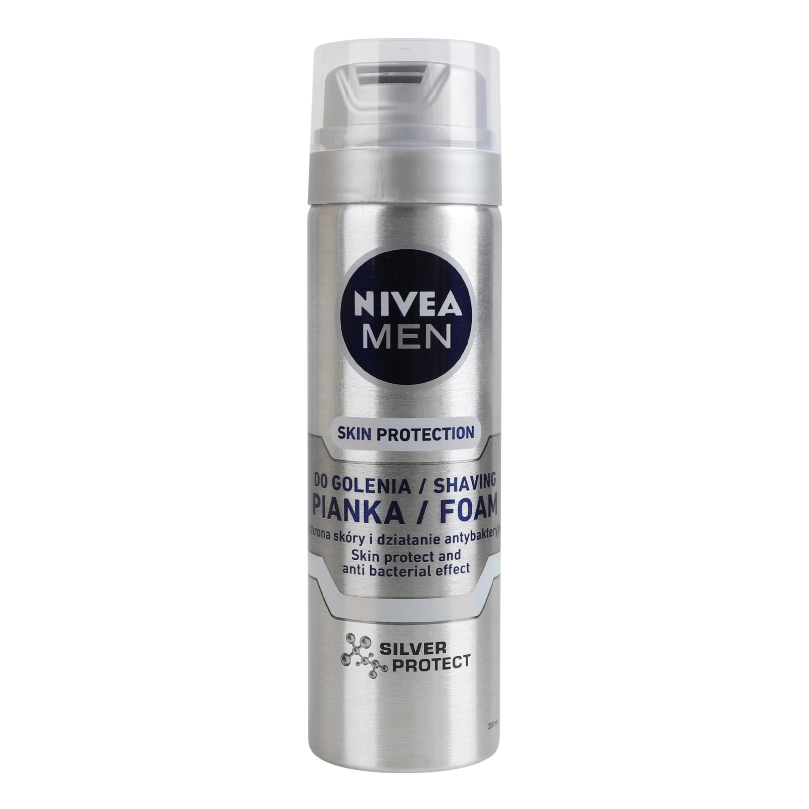 Піна для гоління Nivea Men Skin protection Silver protect Фото №:1