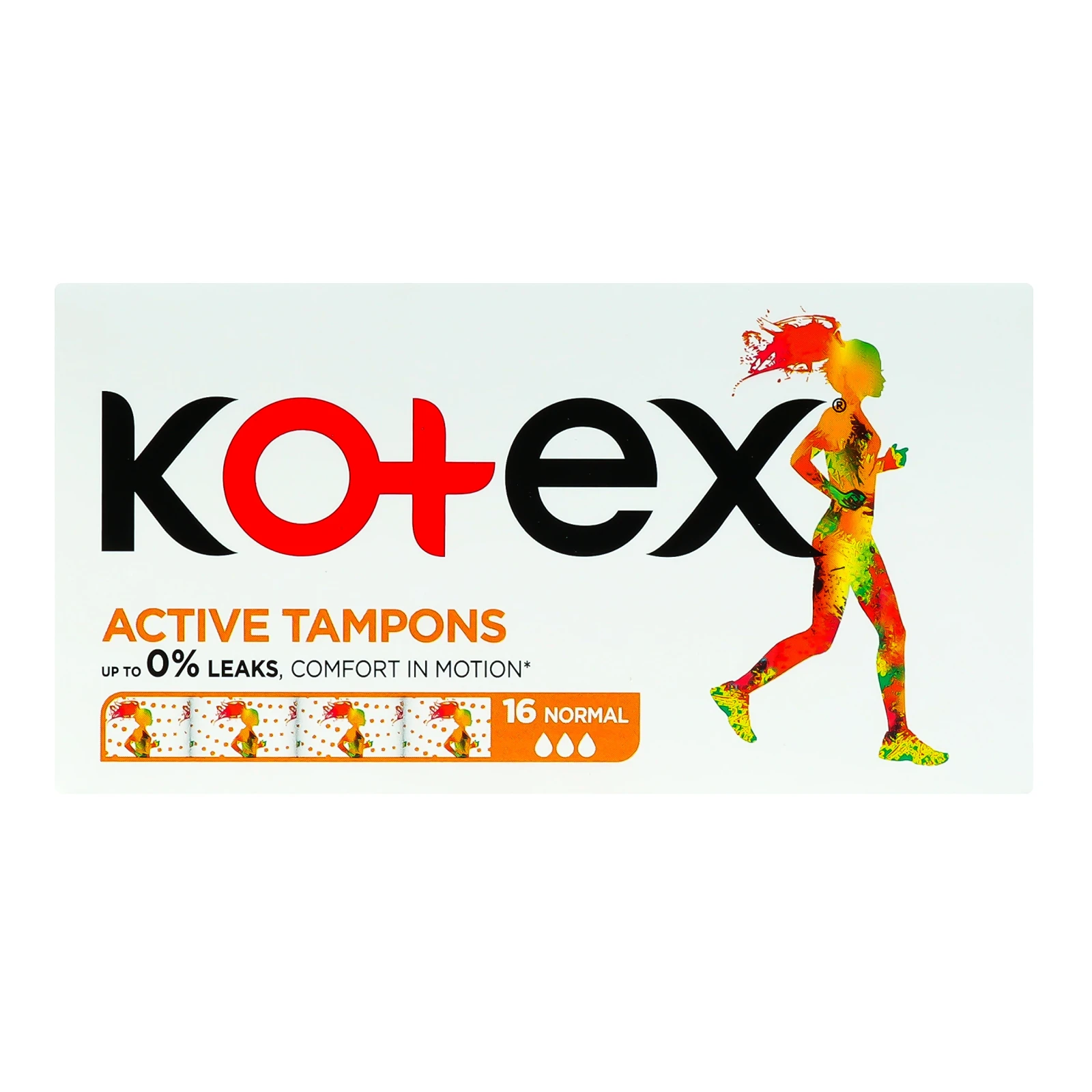 Тампони Kotex Active Normal гігієнічні 16шт/уп Фото навігації №:1