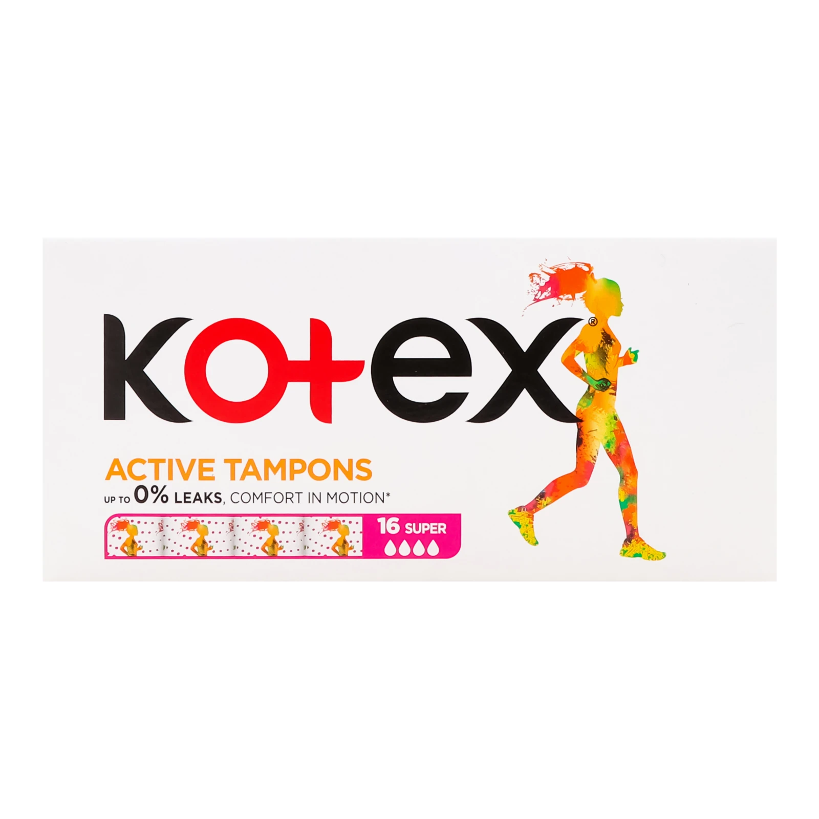 Тампони Kotex Active Super гігієнічні 16шт/уп Фото №:1