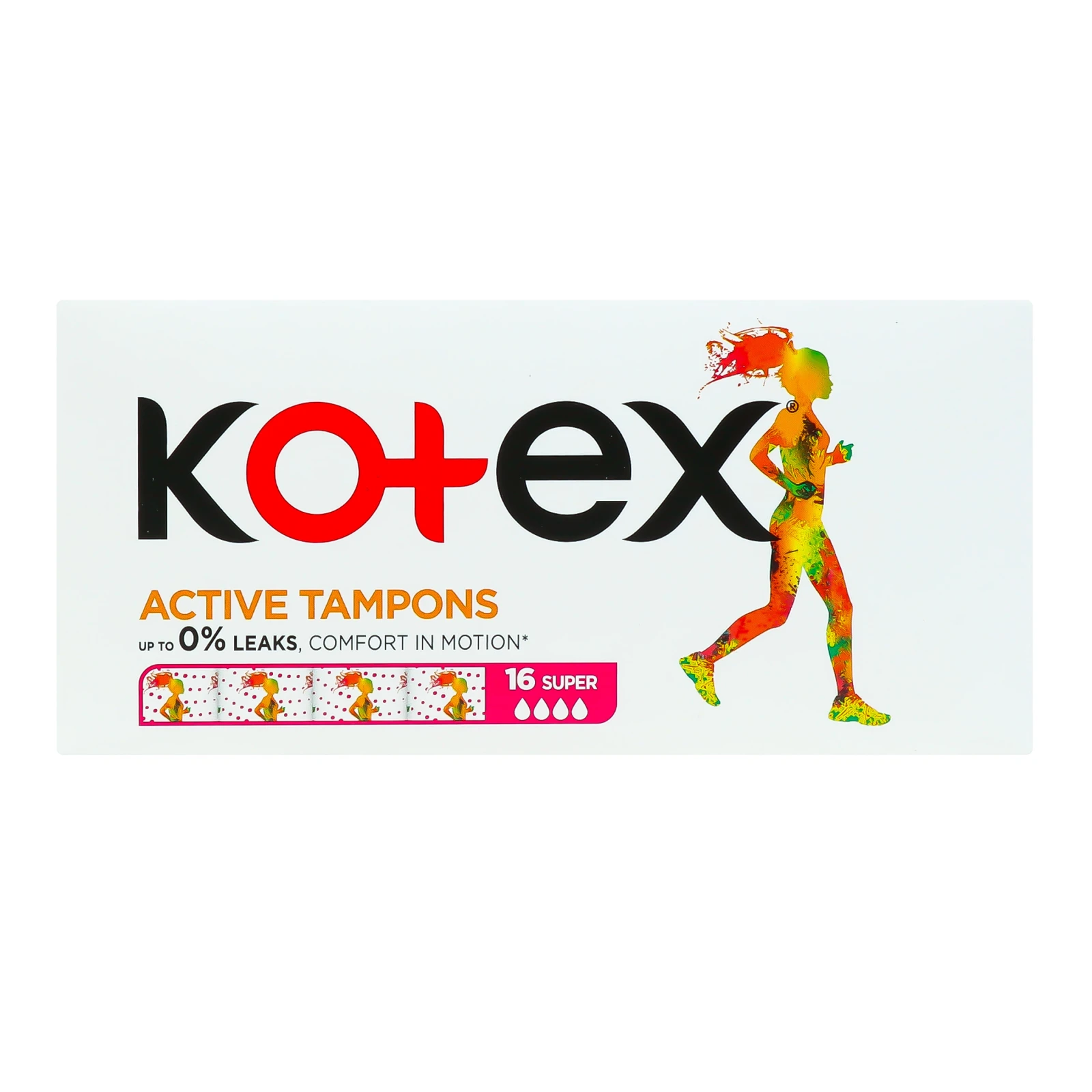 Тампони Kotex Active Super гігієнічні 16шт/уп Фото №:1