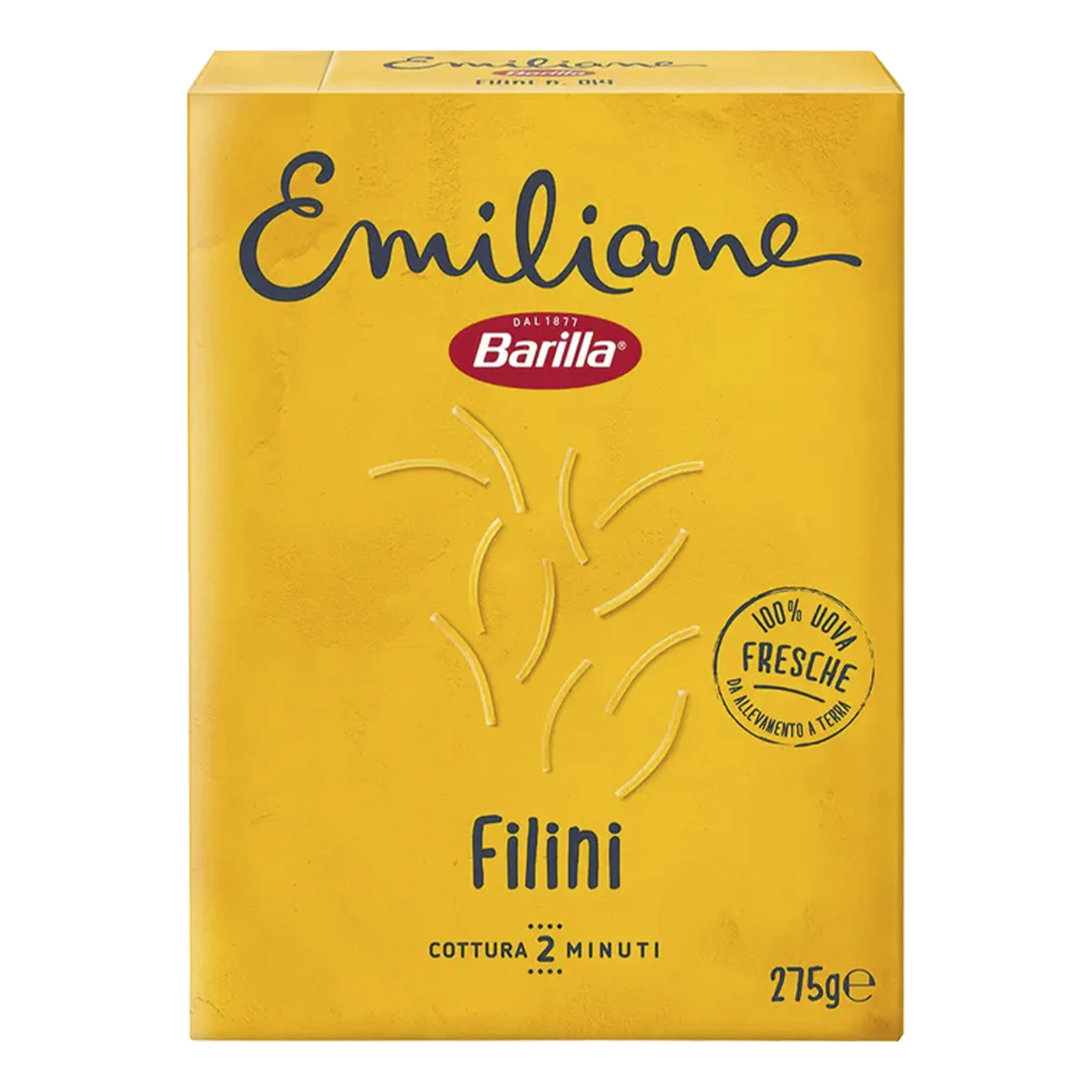 Макарони Barilla Emiliane Filini з яйцем 275г Фото навігації №:1