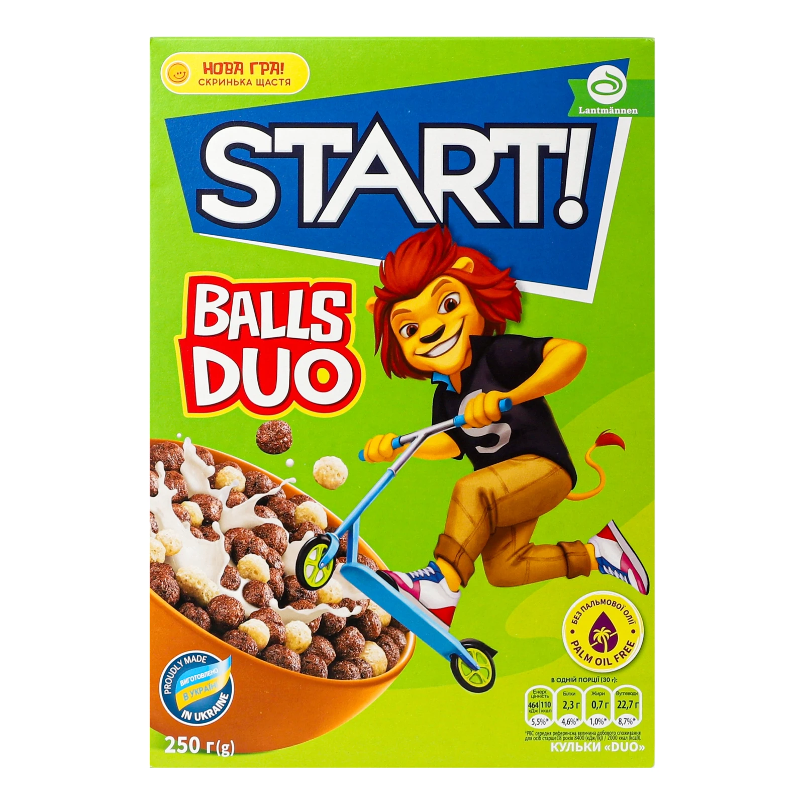 Сніданки сухі Start! Duo Balls зернові 250г Фото №:1