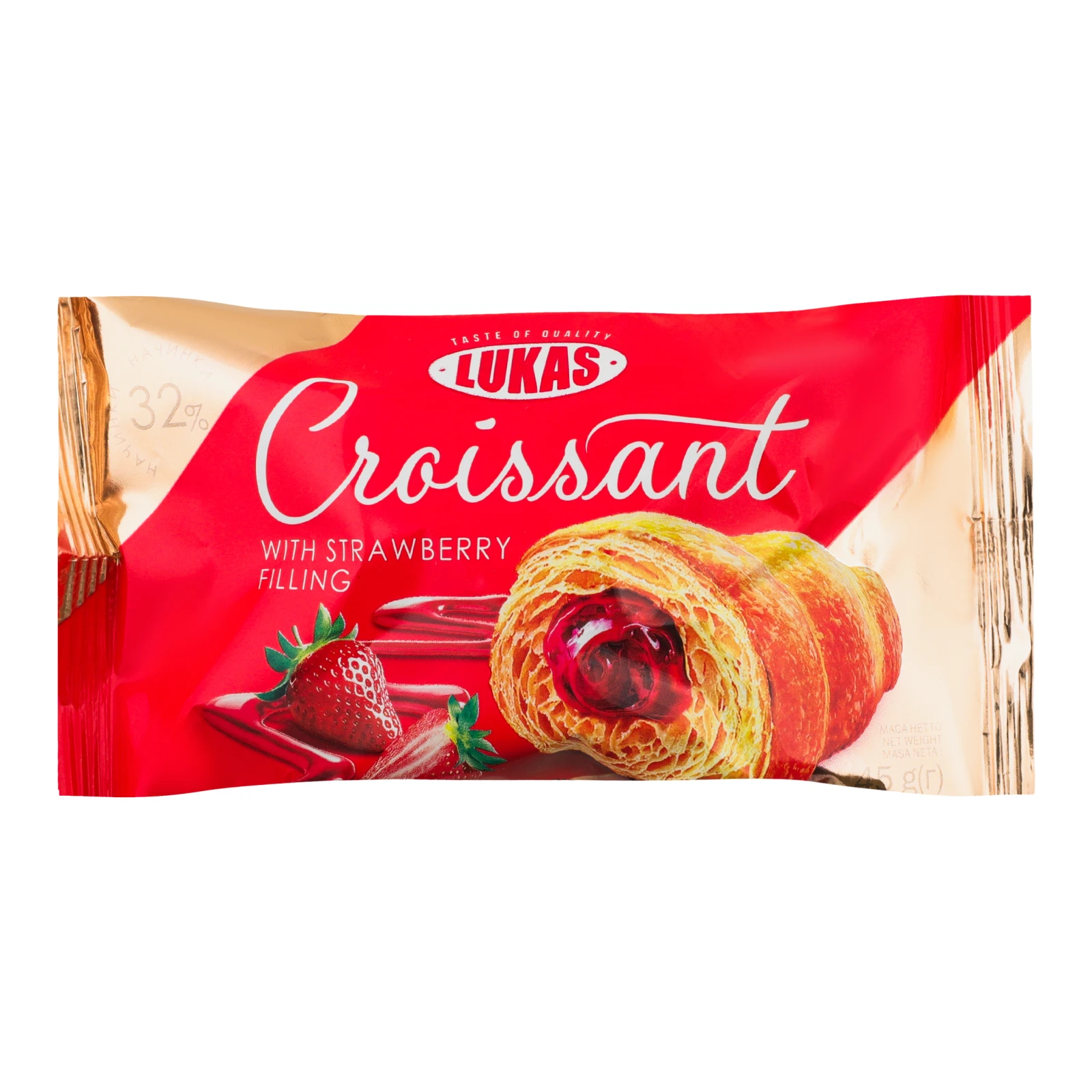 Круасан Lukas з полуничним наповнювачем 45г Фото №:1