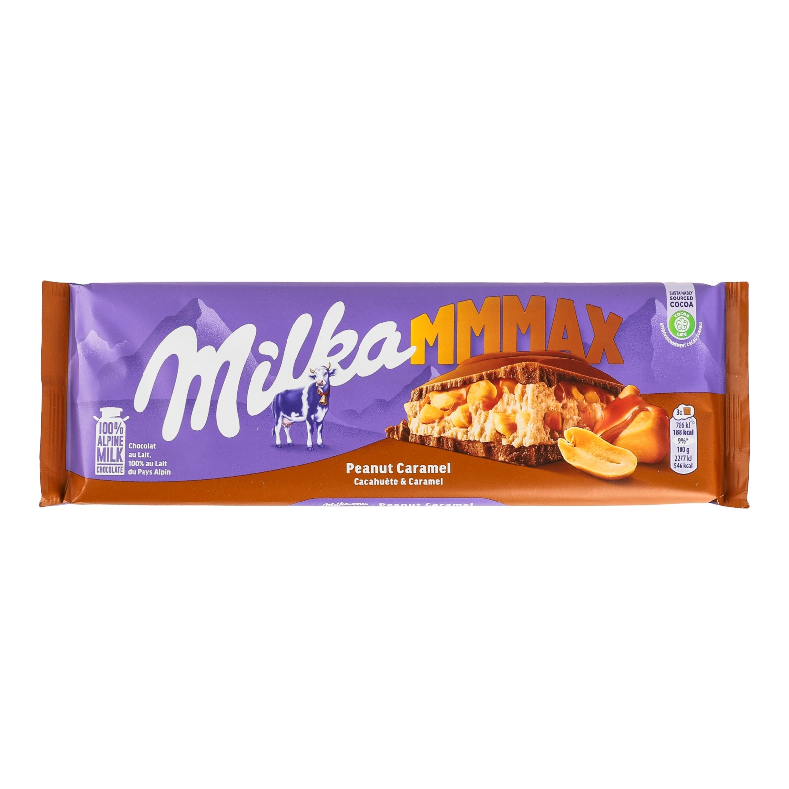 Шоколад Milka Mmmax Peanut Caramel молочний 276г Фото навігації №:1