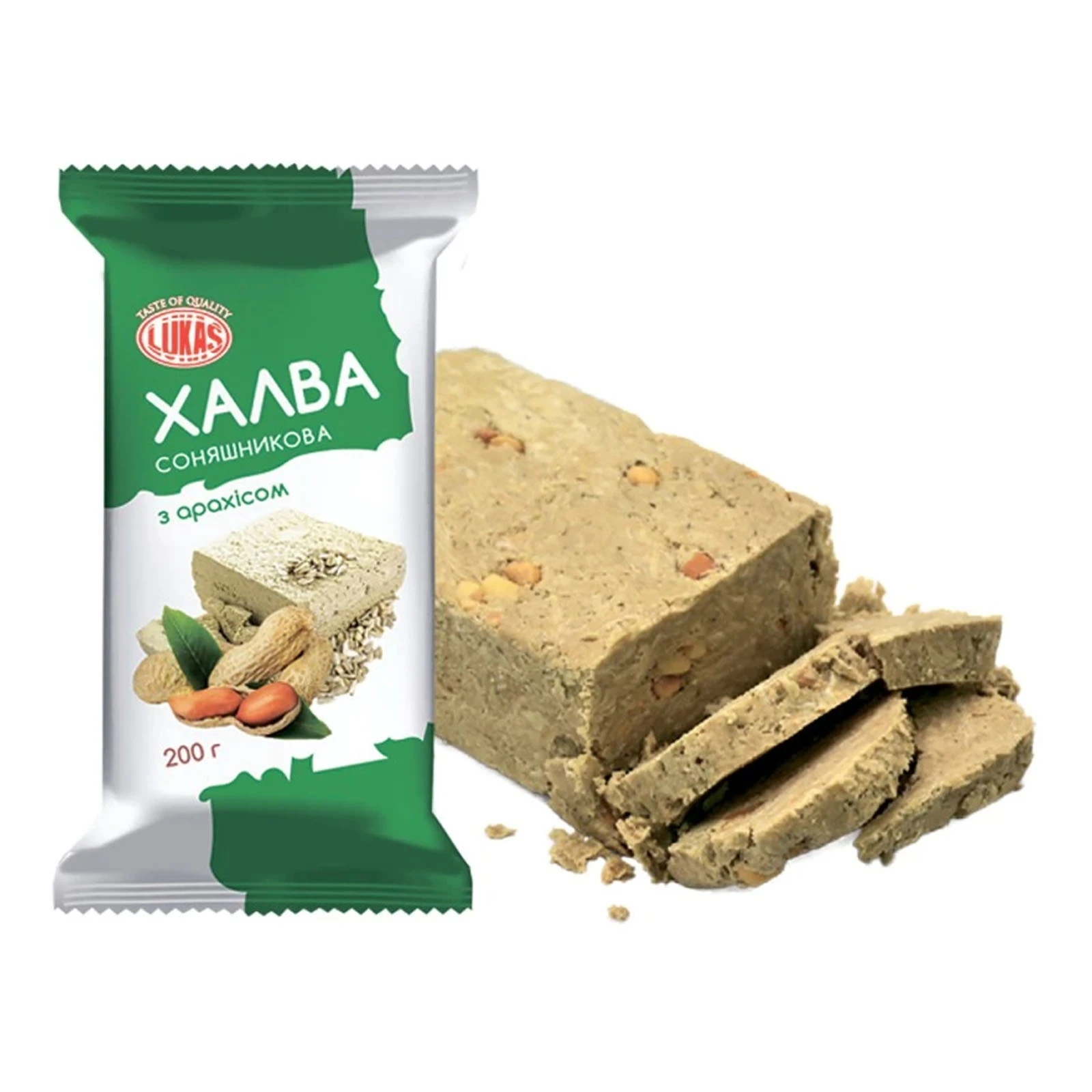 Халва Lukas соняшникова з арахісом 200г Фото №:1