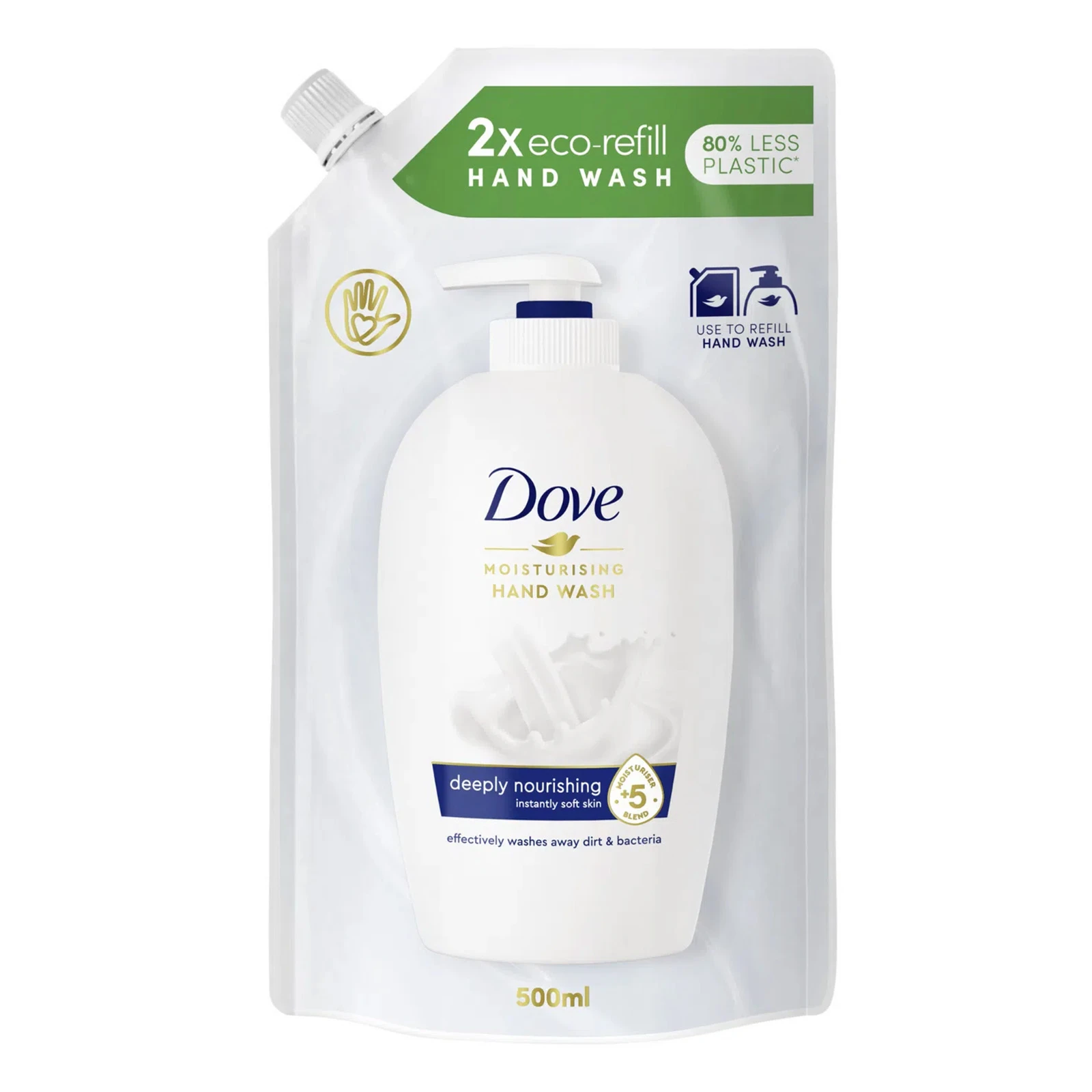 Крем-мило Dovе 500мл краса та догляд запаска Фото №:1