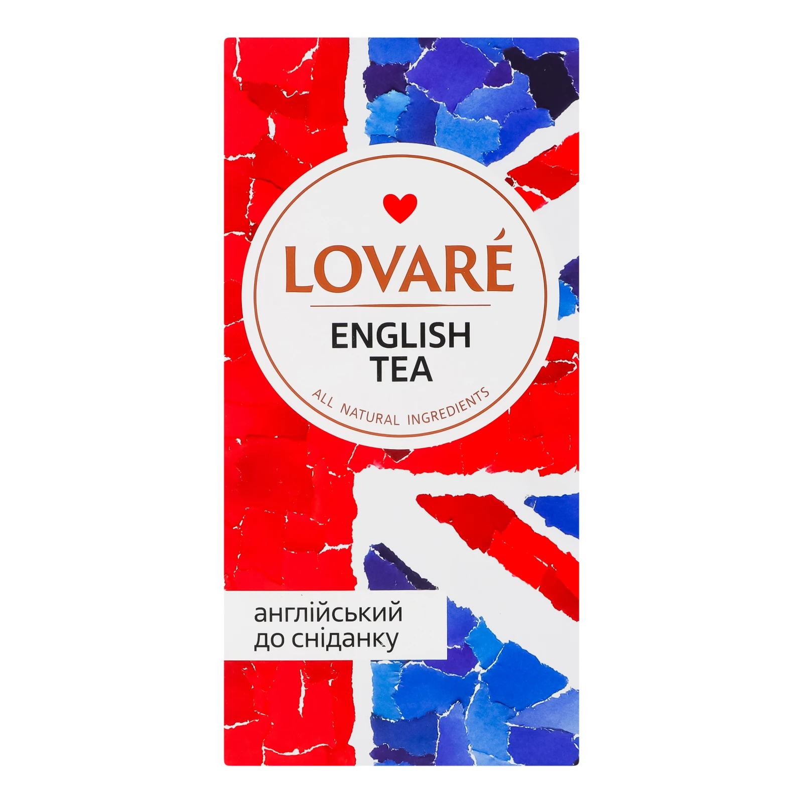 Чай Lovare English Tea чорний байховий дрібний 24*2г Фото навігації №:1