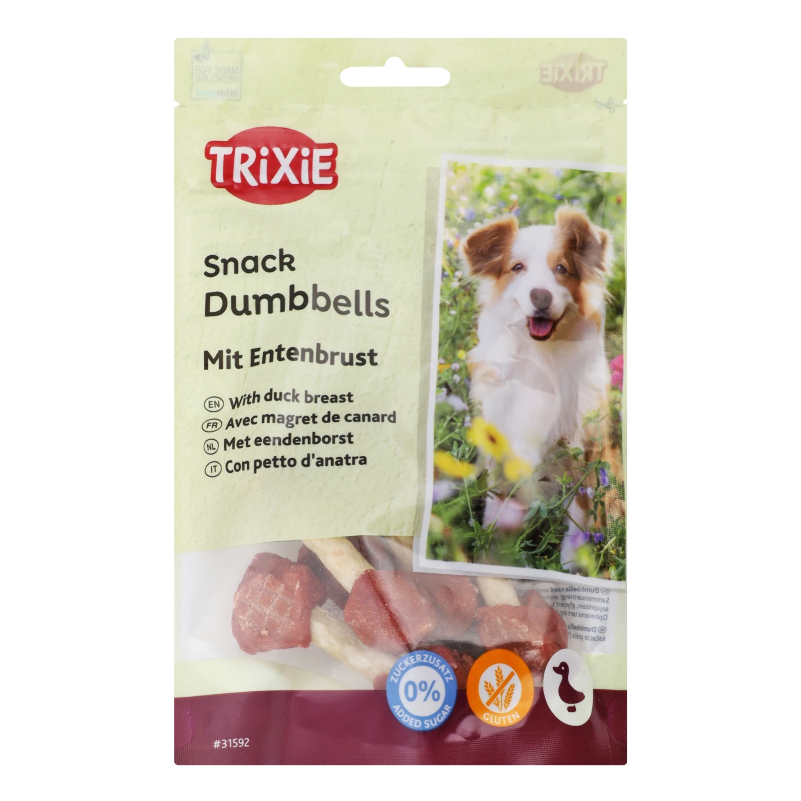Ласощі Trixie Duck Bites для собак 80г Фото навігації №:1