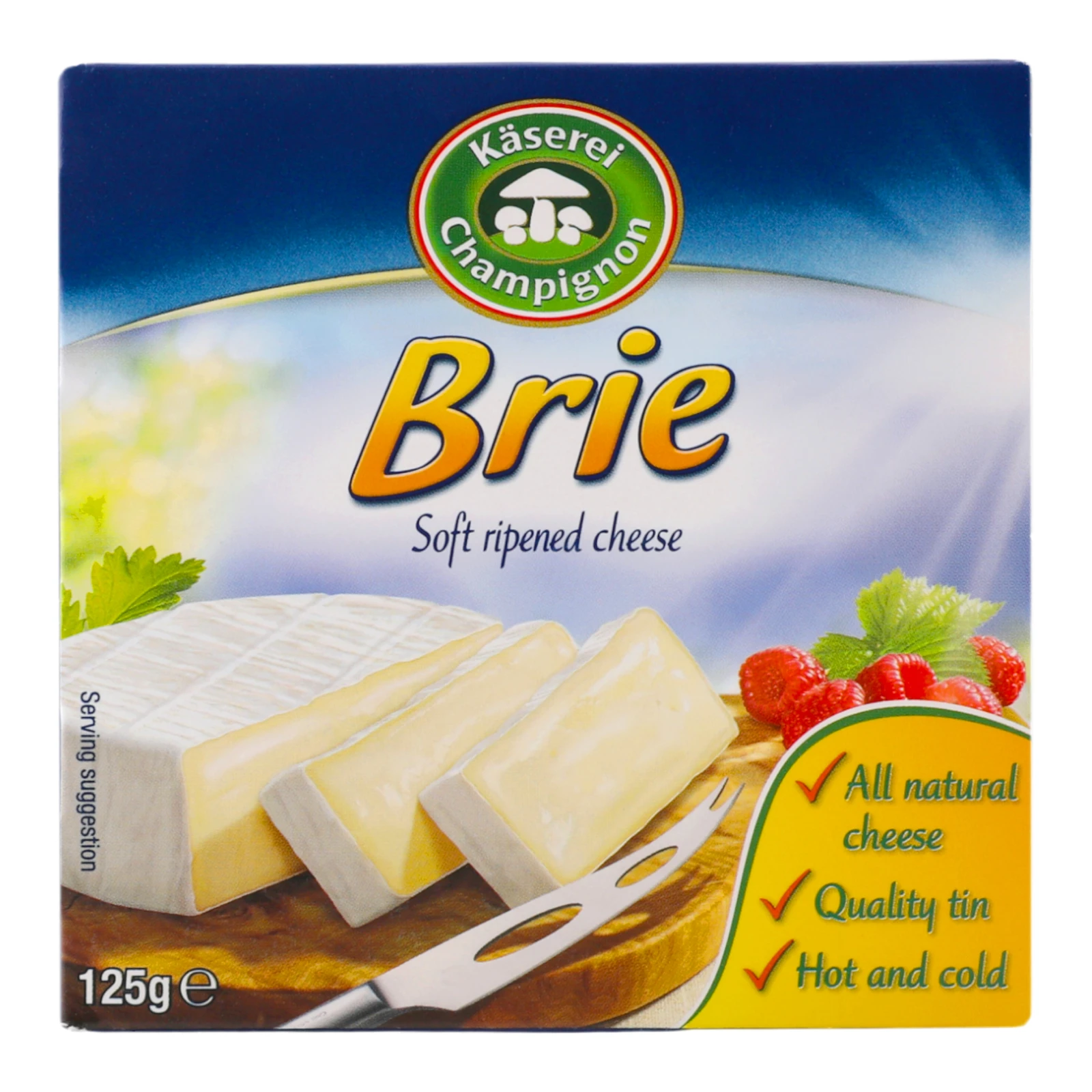 Сир Kaserei Champignon Brie м'який 50% 125г Фото №:1