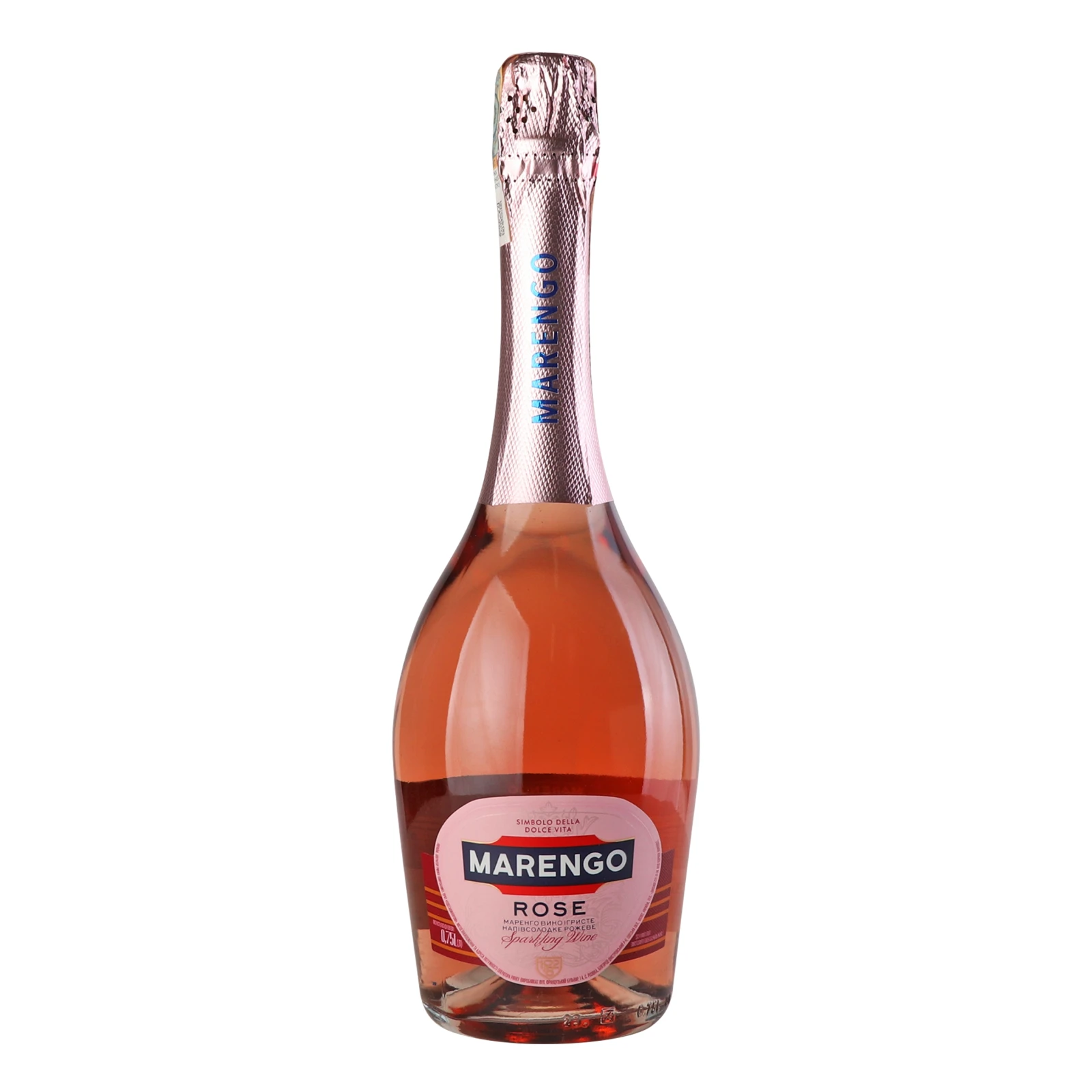 Вино ігристе Marengo Rose рожеве напівсолодке 10-13.5% 0.75л Фото №:1