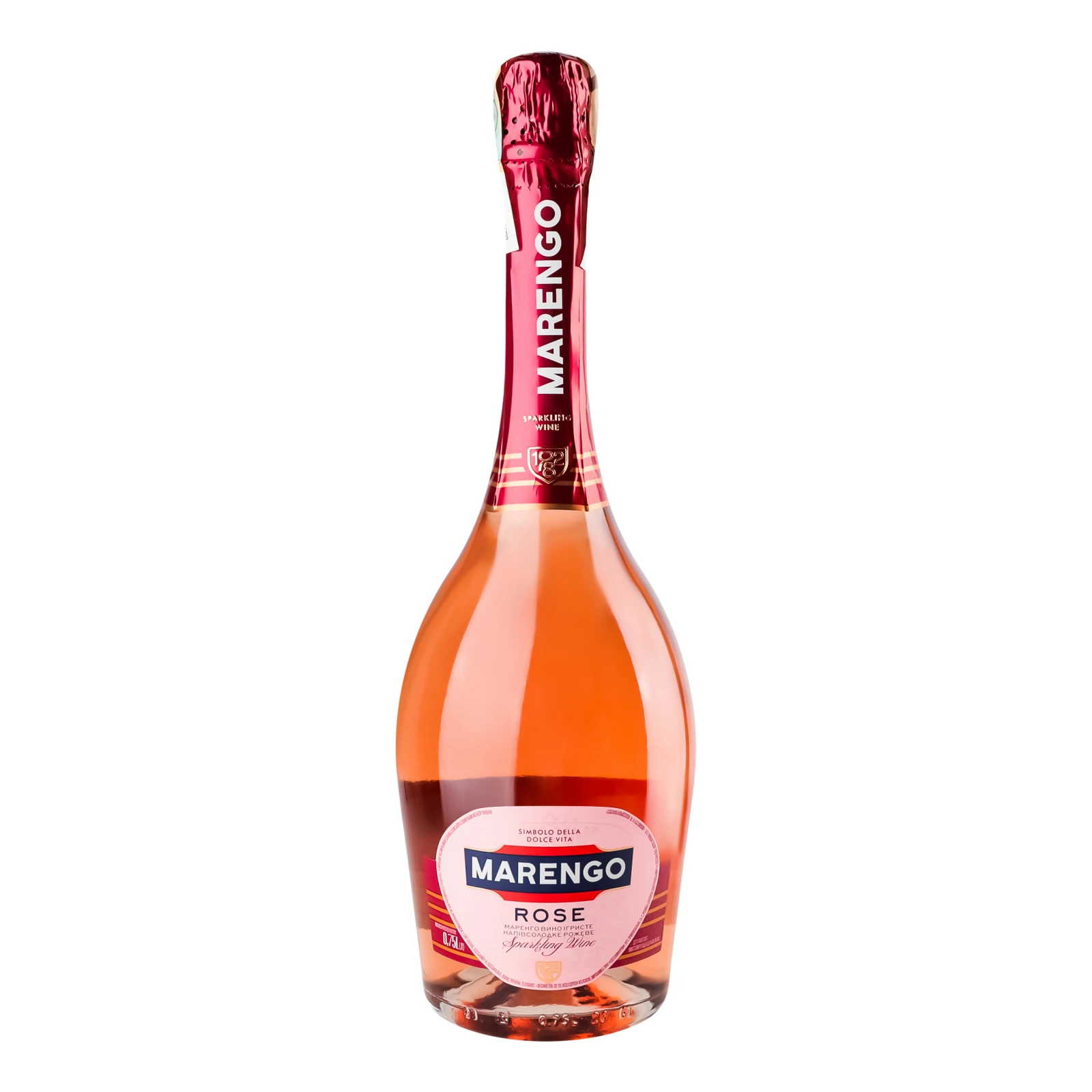 Вино ігристе Marengo Rose рожеве напівсолодке 10-13.5% 0.75л Фото №:1