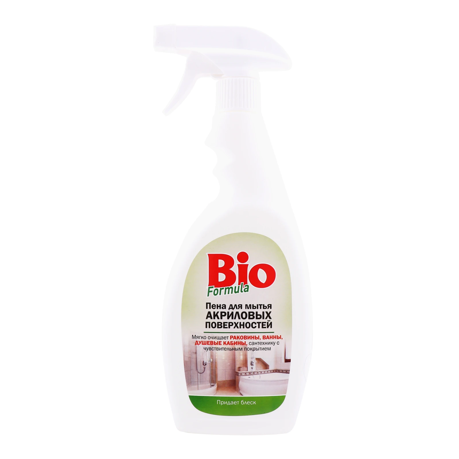 Піна Bio Formula 500мл д/миття акрилових поверхонь Фото №:1