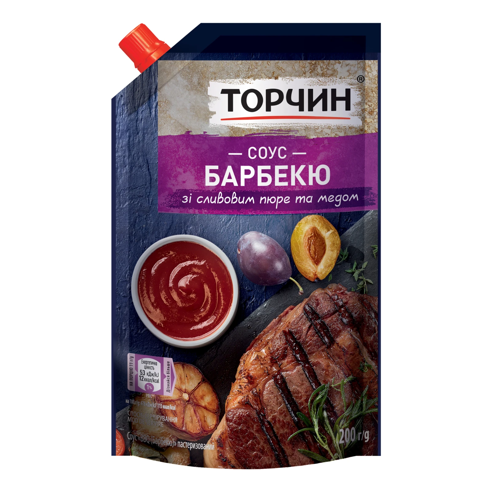 Соус Торчин Барбекю зі сливовим пюре та медом 200г Фото №:1
