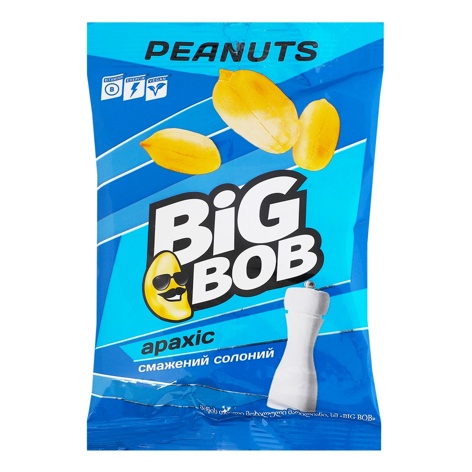 Арахіс Big Bob смажений солоний 120г Фото №:1