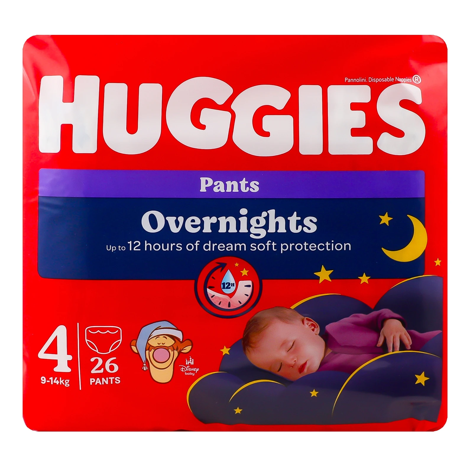 Підгузки-трусики Huggies Pants Overnights 4 9-14кг для дітей 26шт