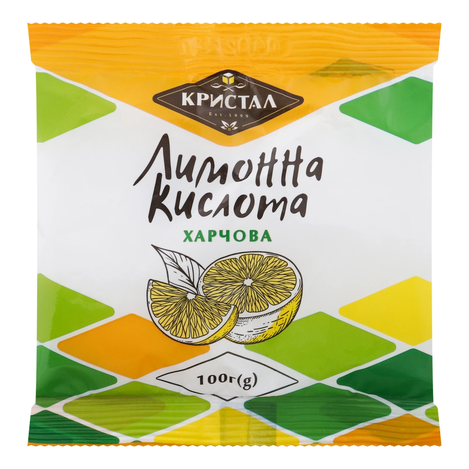 Кислота лимонна Кристал харчова 100г Фото №:1