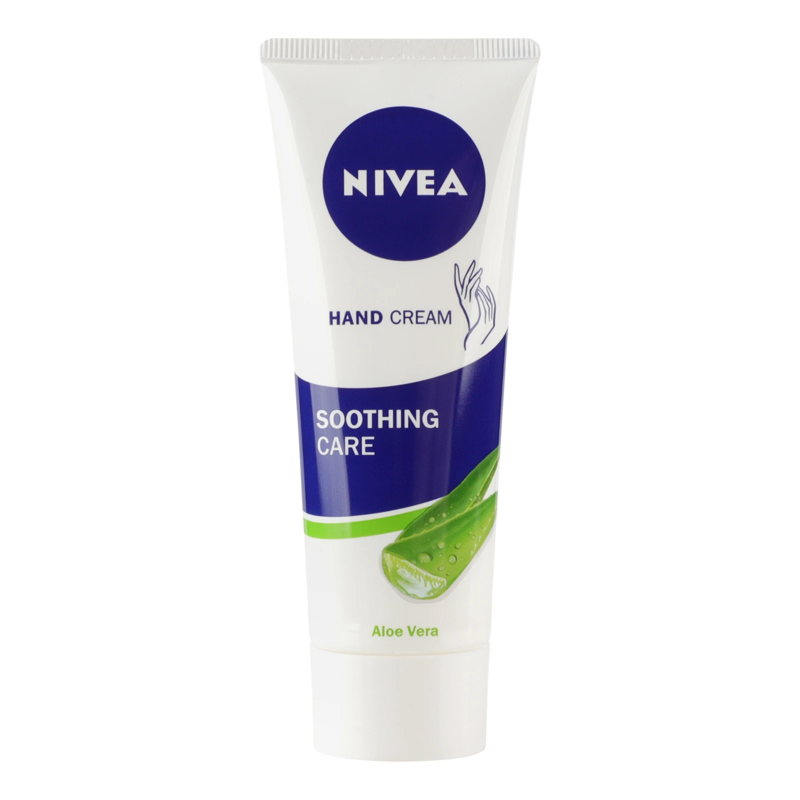 Крем для рук Nivea Пом'якшуючий догляд Aloe vera 75мл Фото №:1