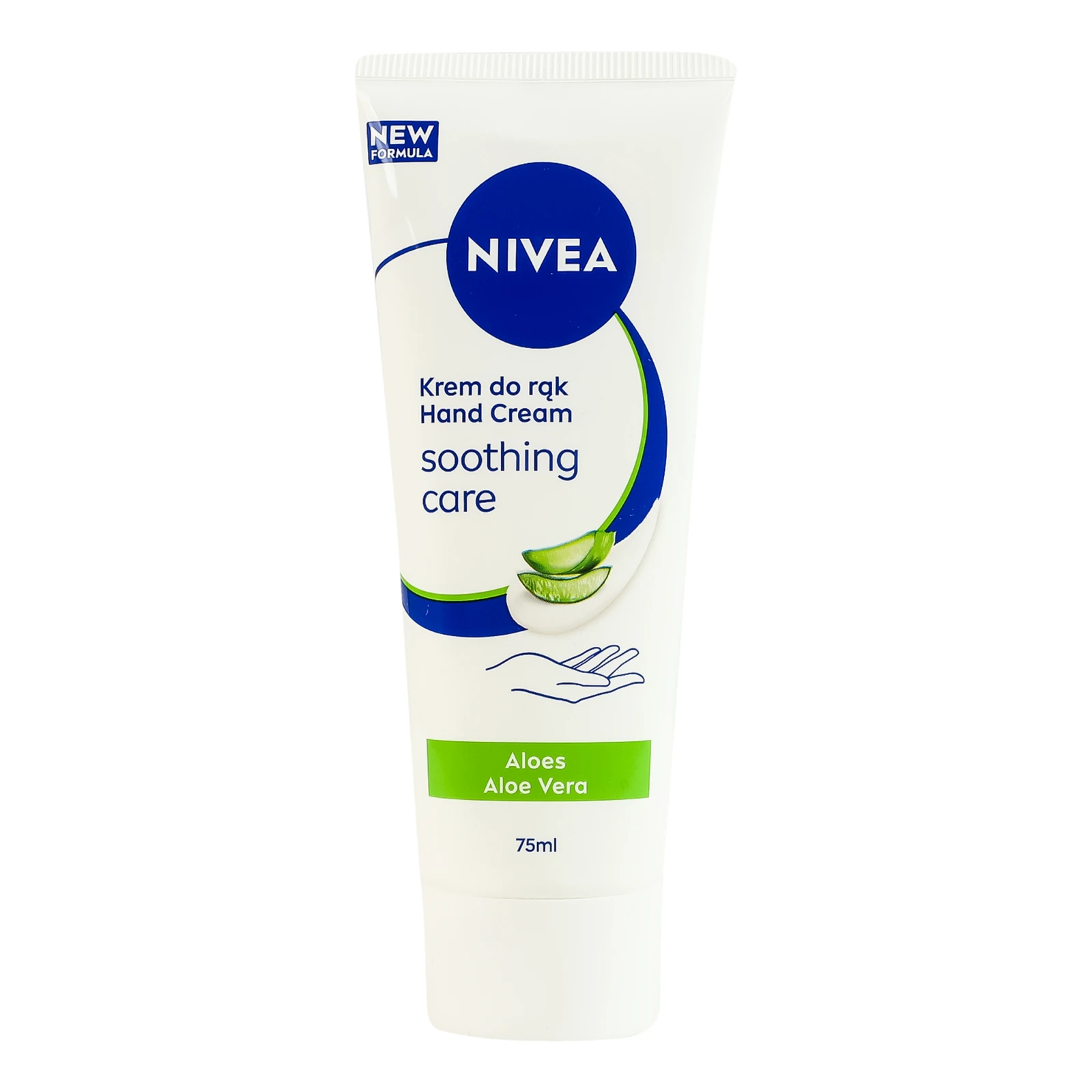 Крем для рук Nivea Заспокійливий догляд з алое вера 75мл Фото №:1