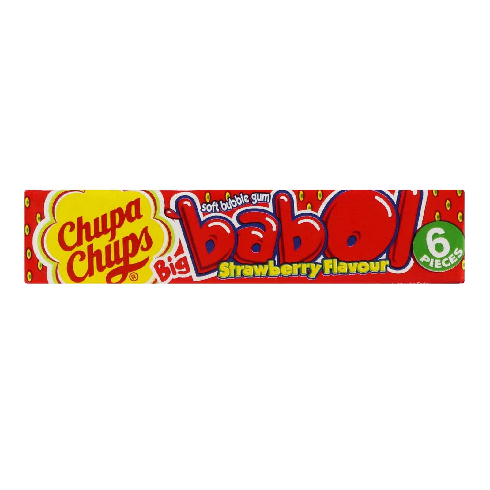 Гумка жувальна Chupa Chups Big Babol Strawberry 27.6г Фото №:1