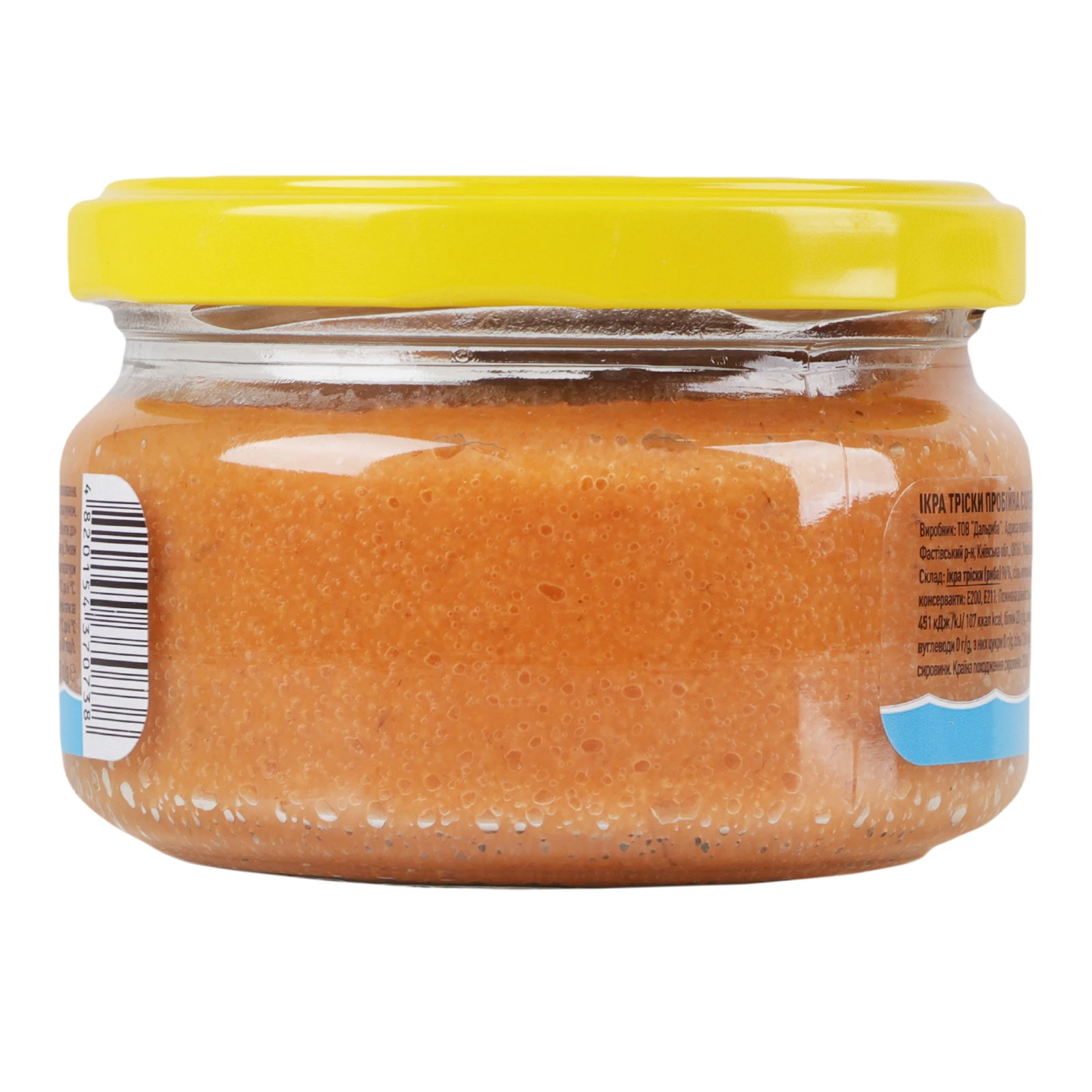 Ікра тріски Камчадал пробійна солена 180г Фото №:2