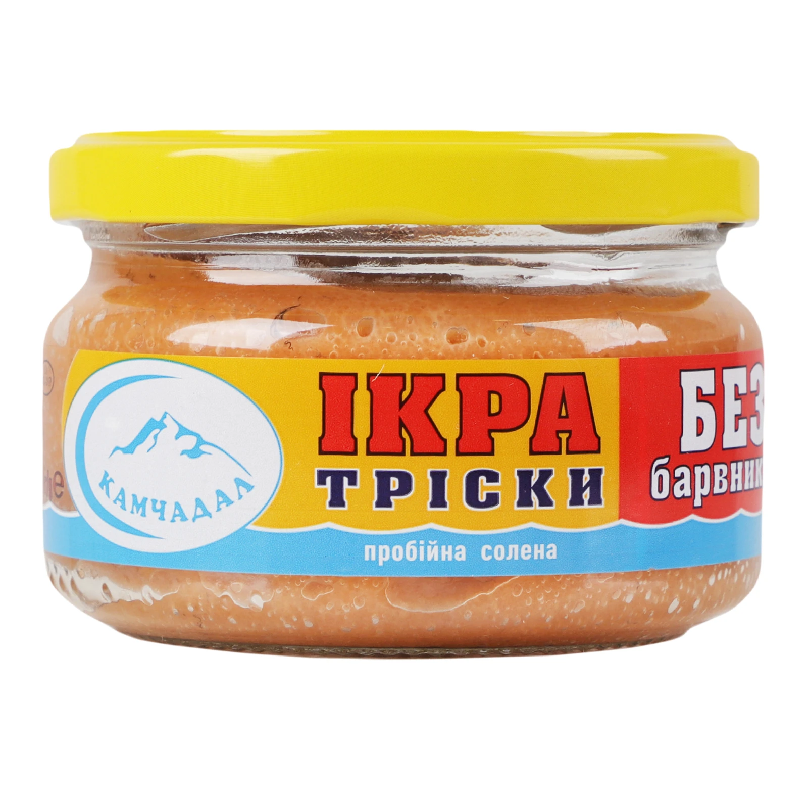 Ікра тріски Камчадал пробійна солена 180г Фото №:1