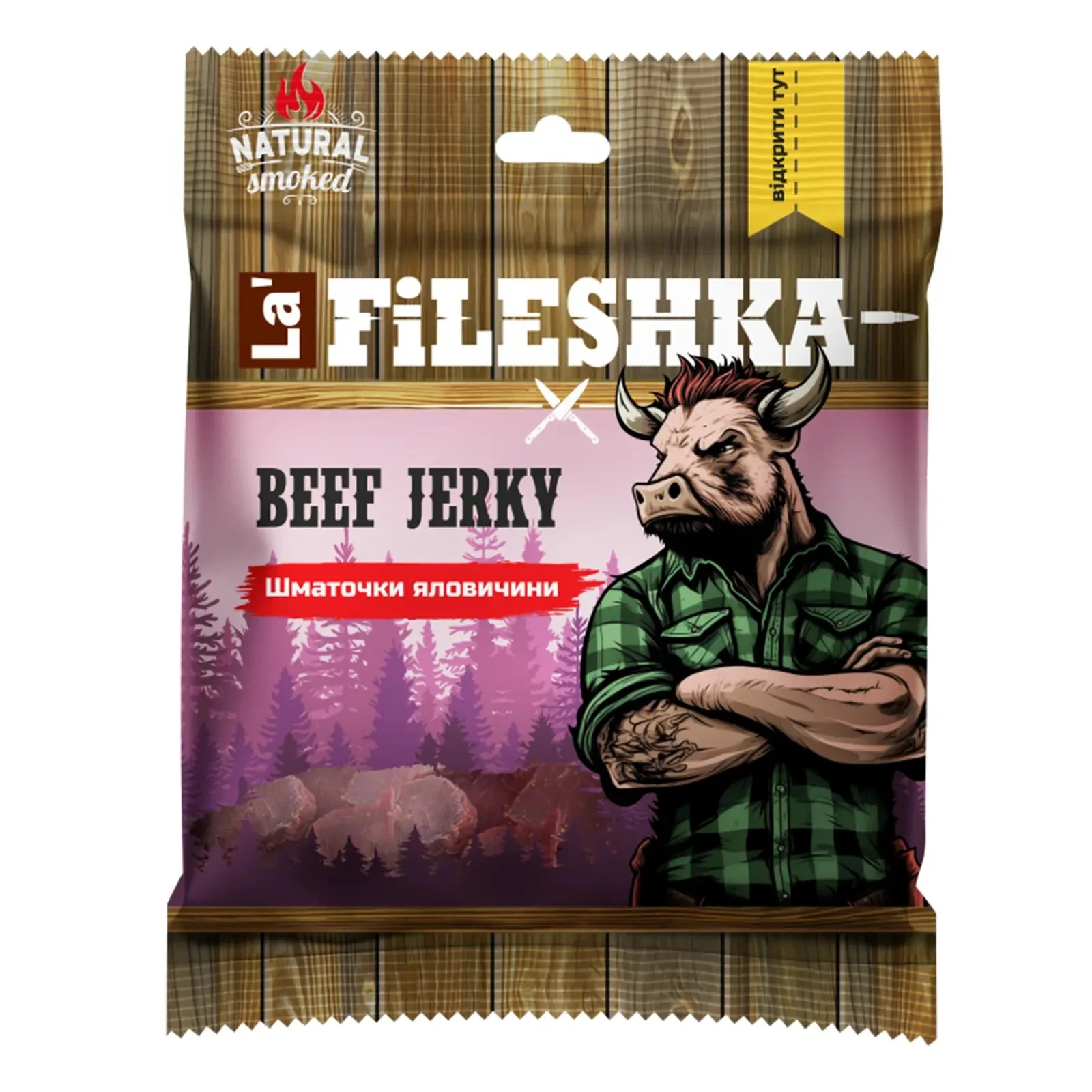 Суш. м`ясо La`Fileshka 40г шматочки яловичини Фото №:1