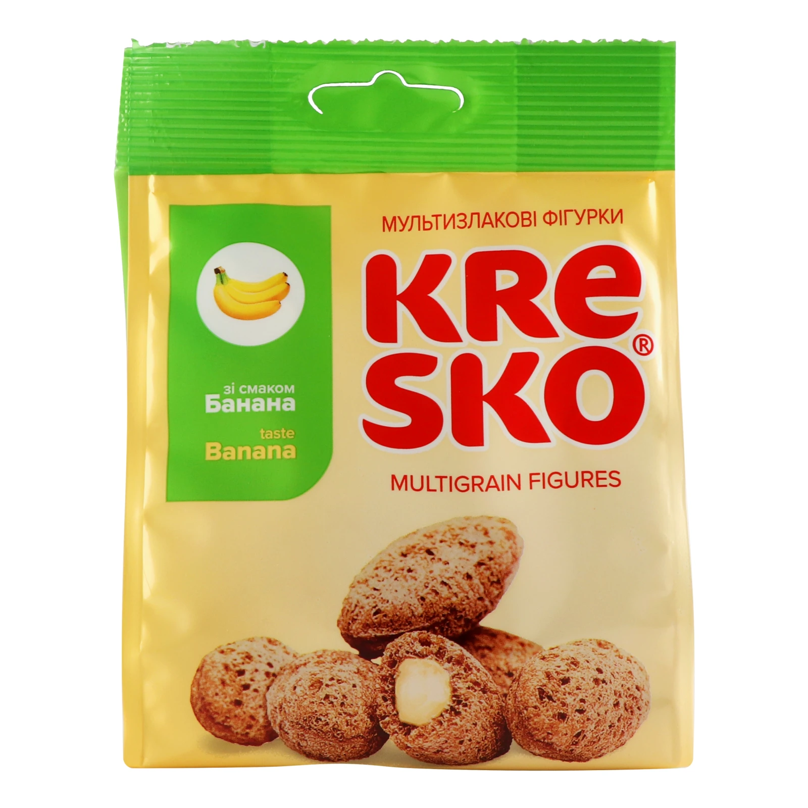 Снеки АВК Kresko мультизлакові фігурки зі смаком банана 74г Фото №:1