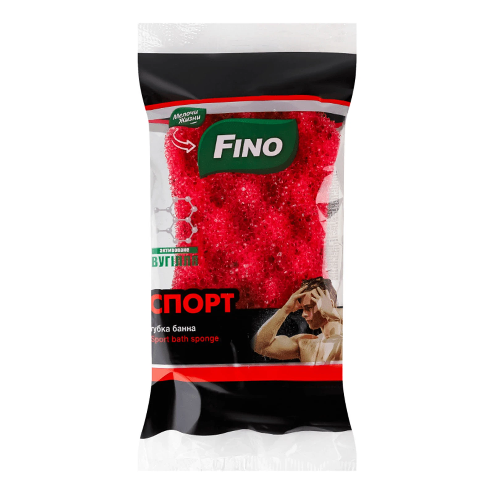 Губка Fino банна Спорт Чемпіон масажна Фото №:1
