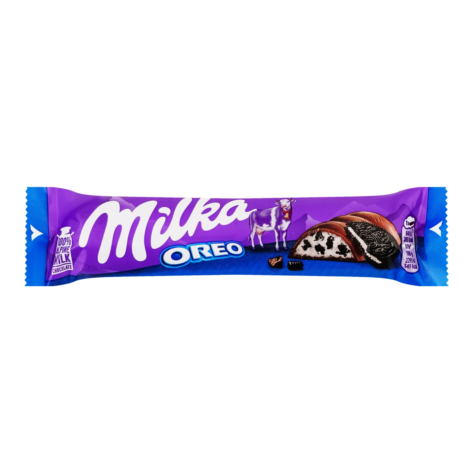Шоколад Milka Oreo молочний з начинкою зі смаком ванілі та шматочками печива 37г Фото №:1