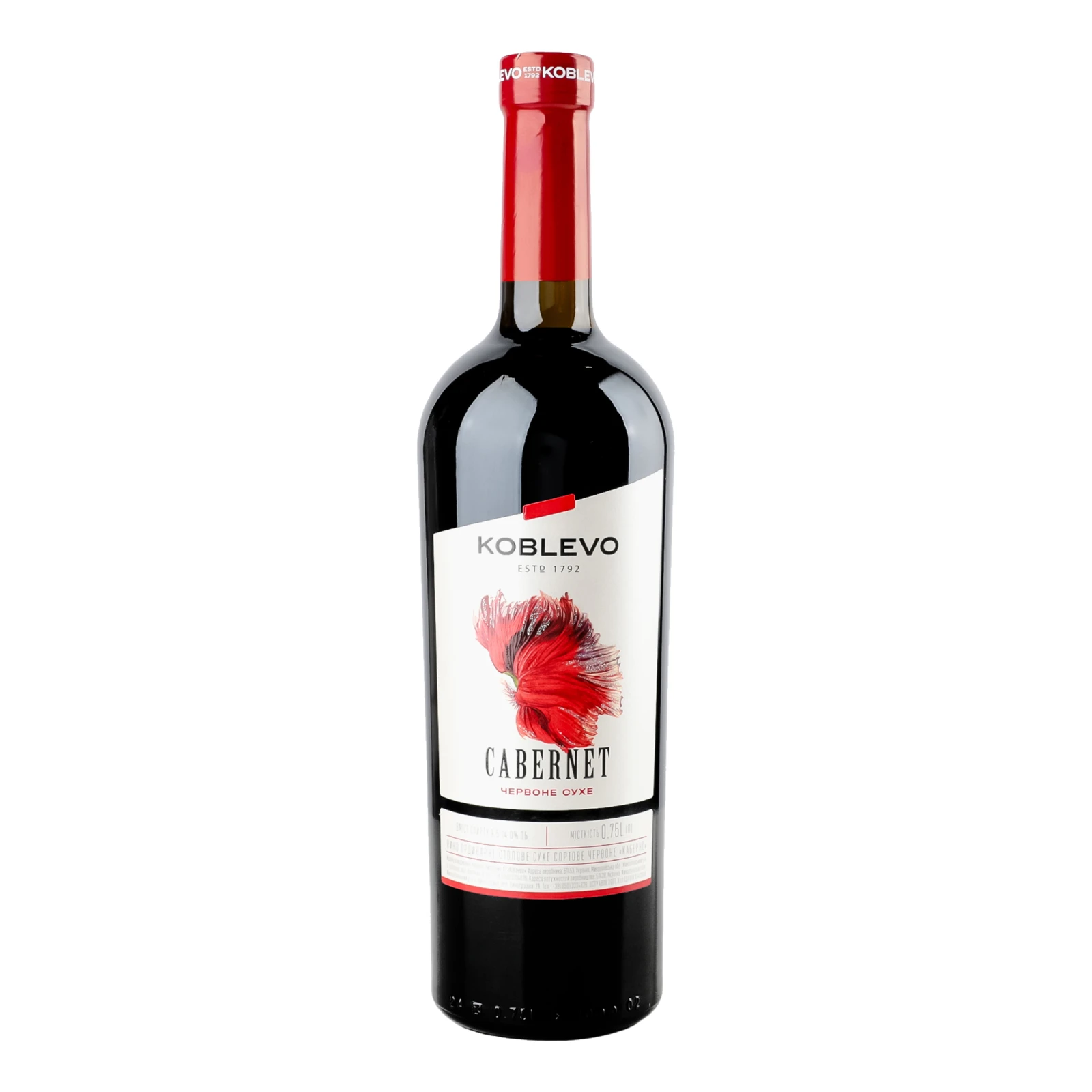 Вино Koblevo Cabernet червоне сухе 9.5-14% 0.75л Фото №:1