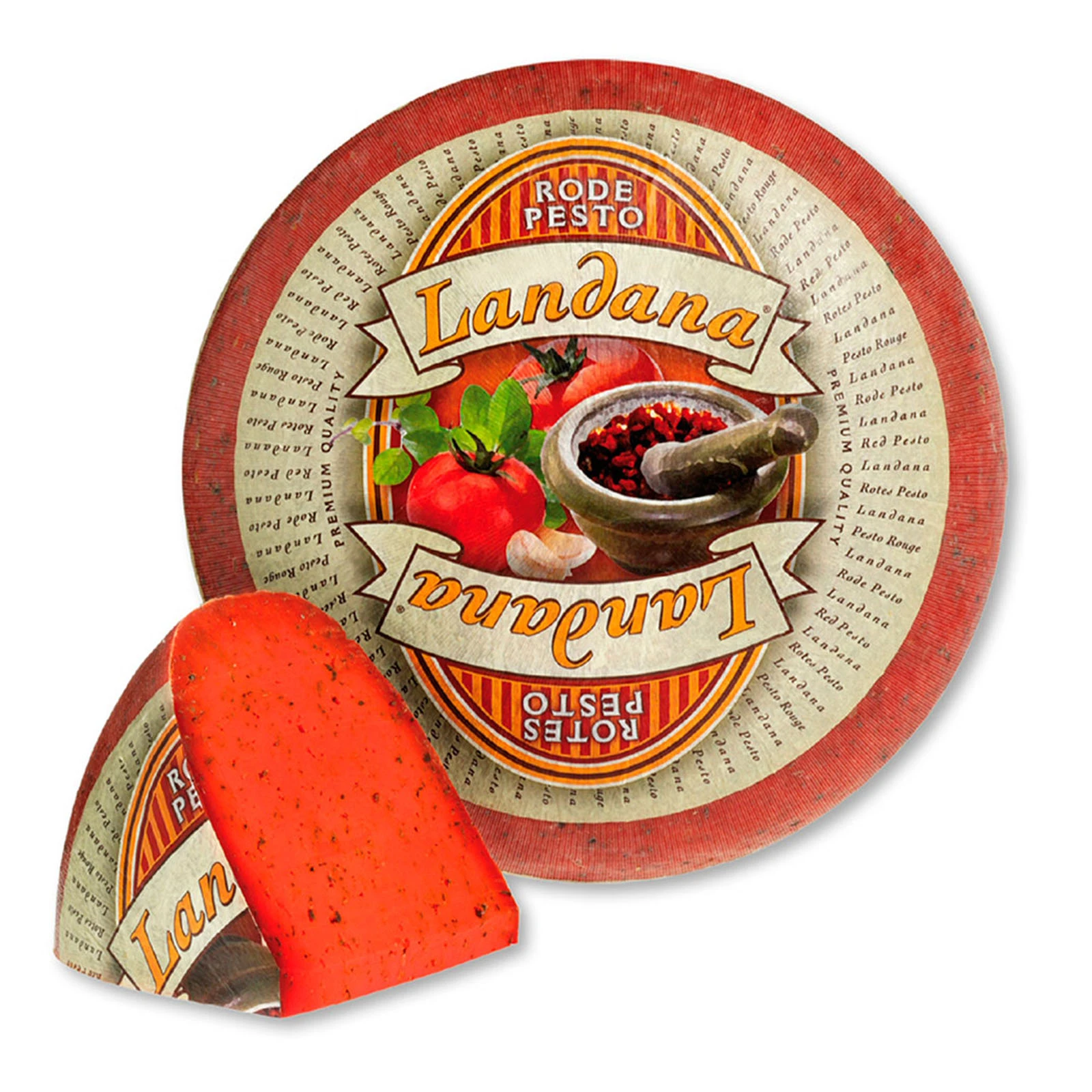 Сир Landana 50% Red Pesto Фото №:1