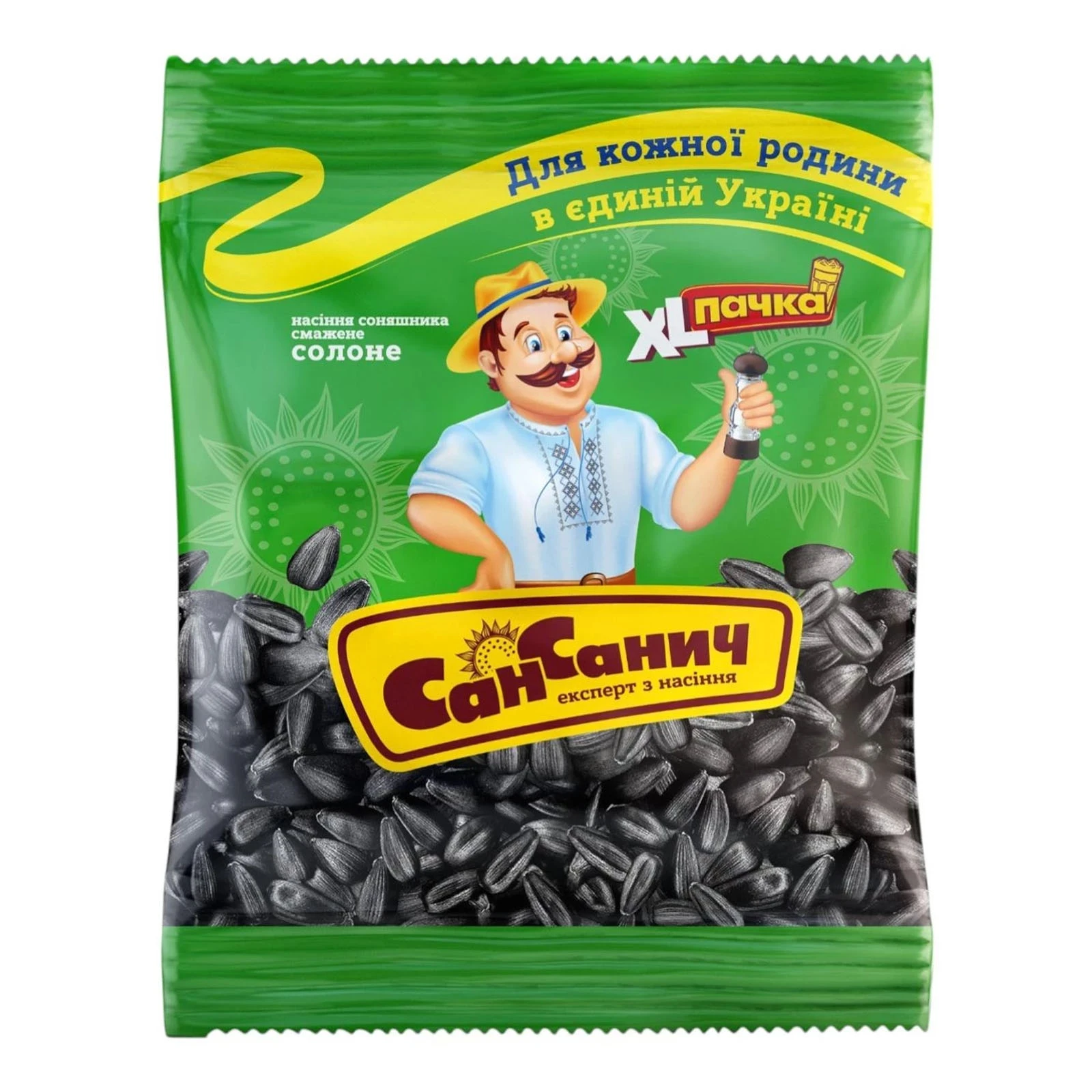 Насіння соняшника Сан Санич смажене солоне 155г Фото №:1