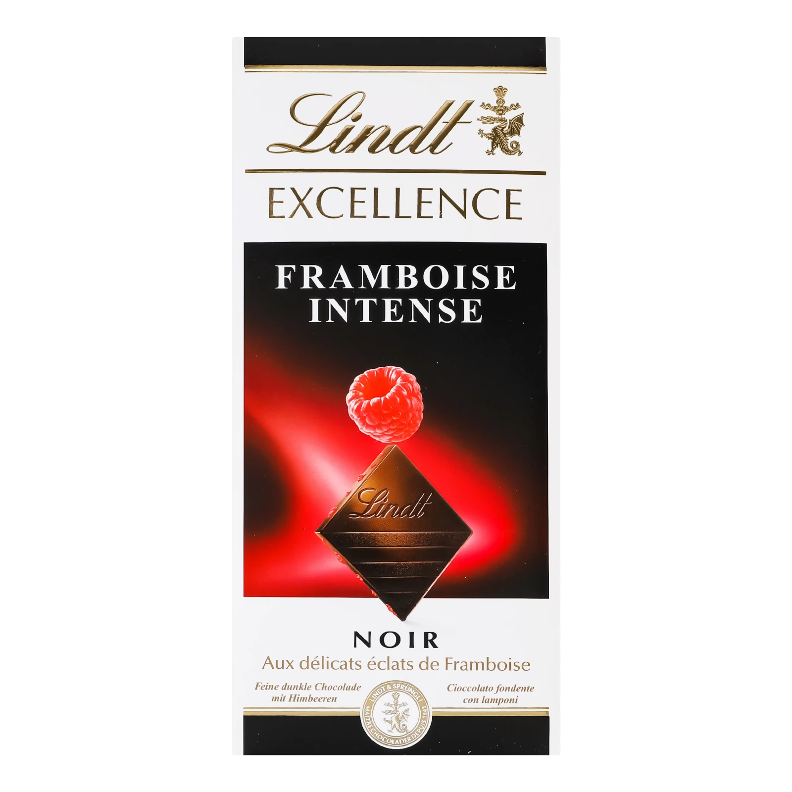 Шоколад Lindt Excellence Framboise Intense чорний 100г Фото №:1