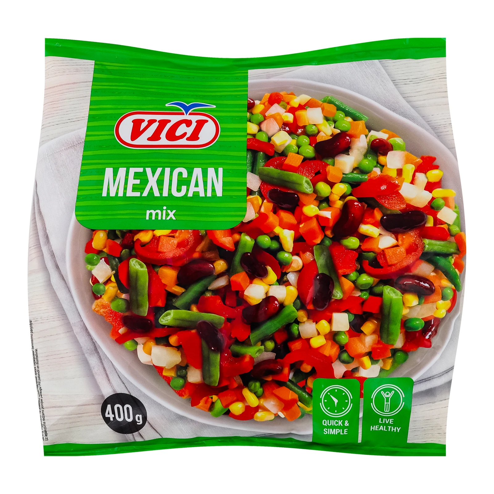 Суміш овочева Vici Мексиканська швидкозаморожена 400г Фото №:1