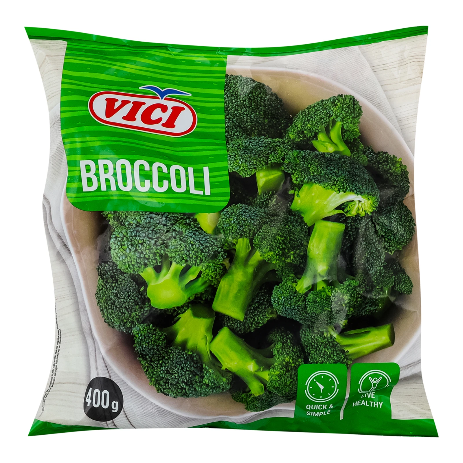 Брокколі Vici швидкозаморожена 400г Фото №:1