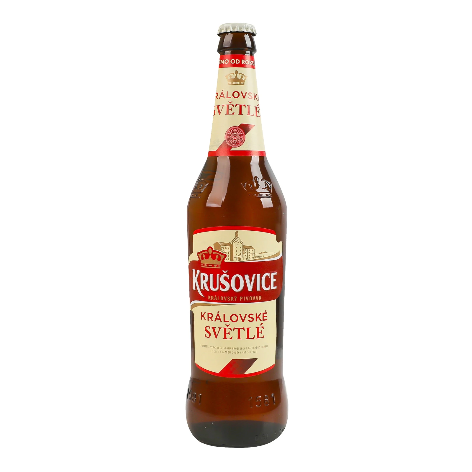 Пиво Krusovice Kralovske Svetle світле фільтроване пастеризоване 4.2% 0.5л