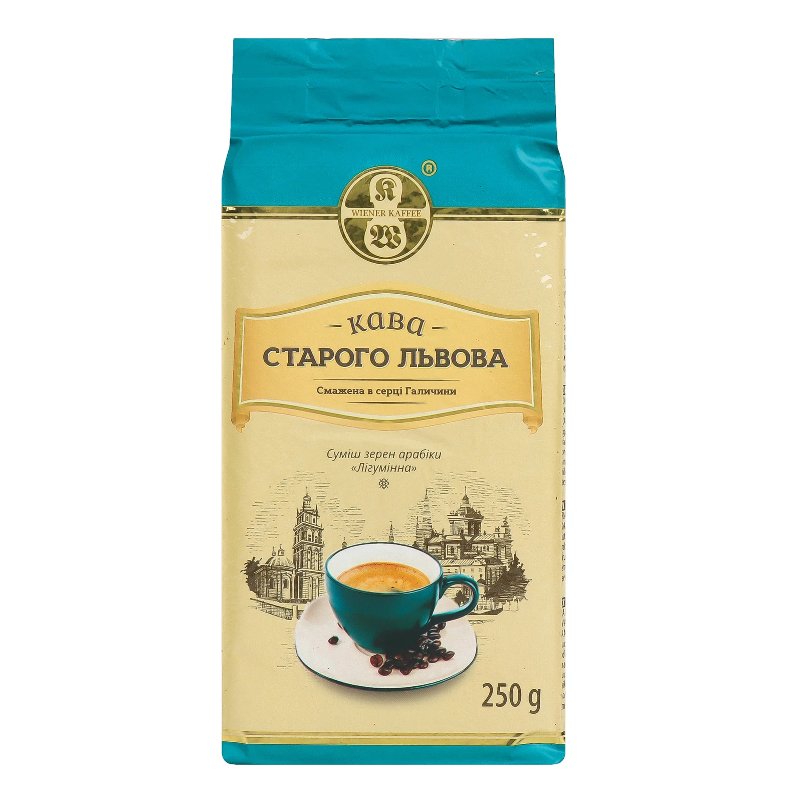 Кава Старого Львова Лігумінна натуральна смажена мелена 250г Фото №:1