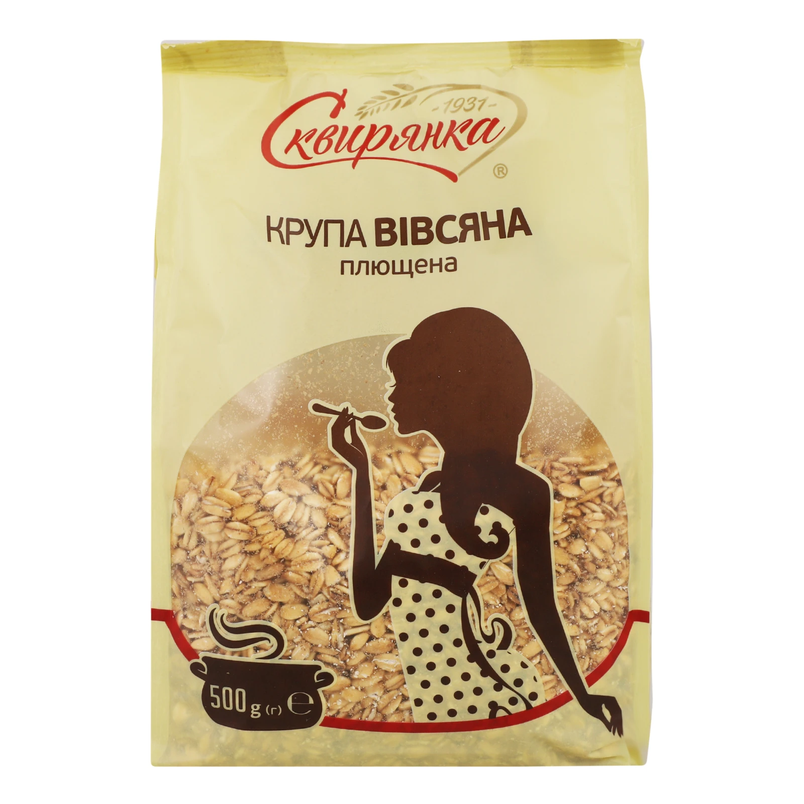 Крупа вівсяна Сквирянка плющена 500г