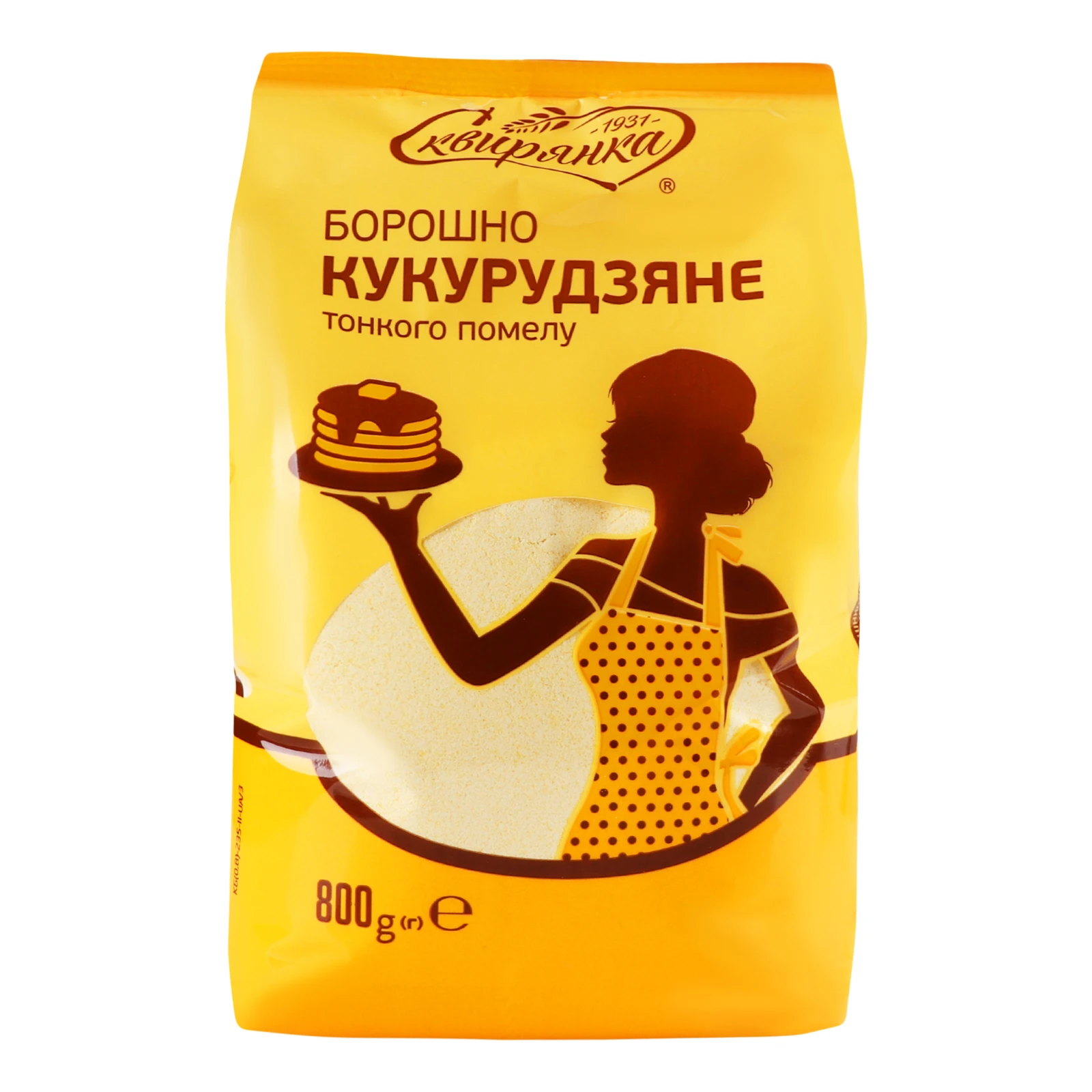 Борошно Сквирянка кукурудзяне тонкого помелу 800г Фото №:1