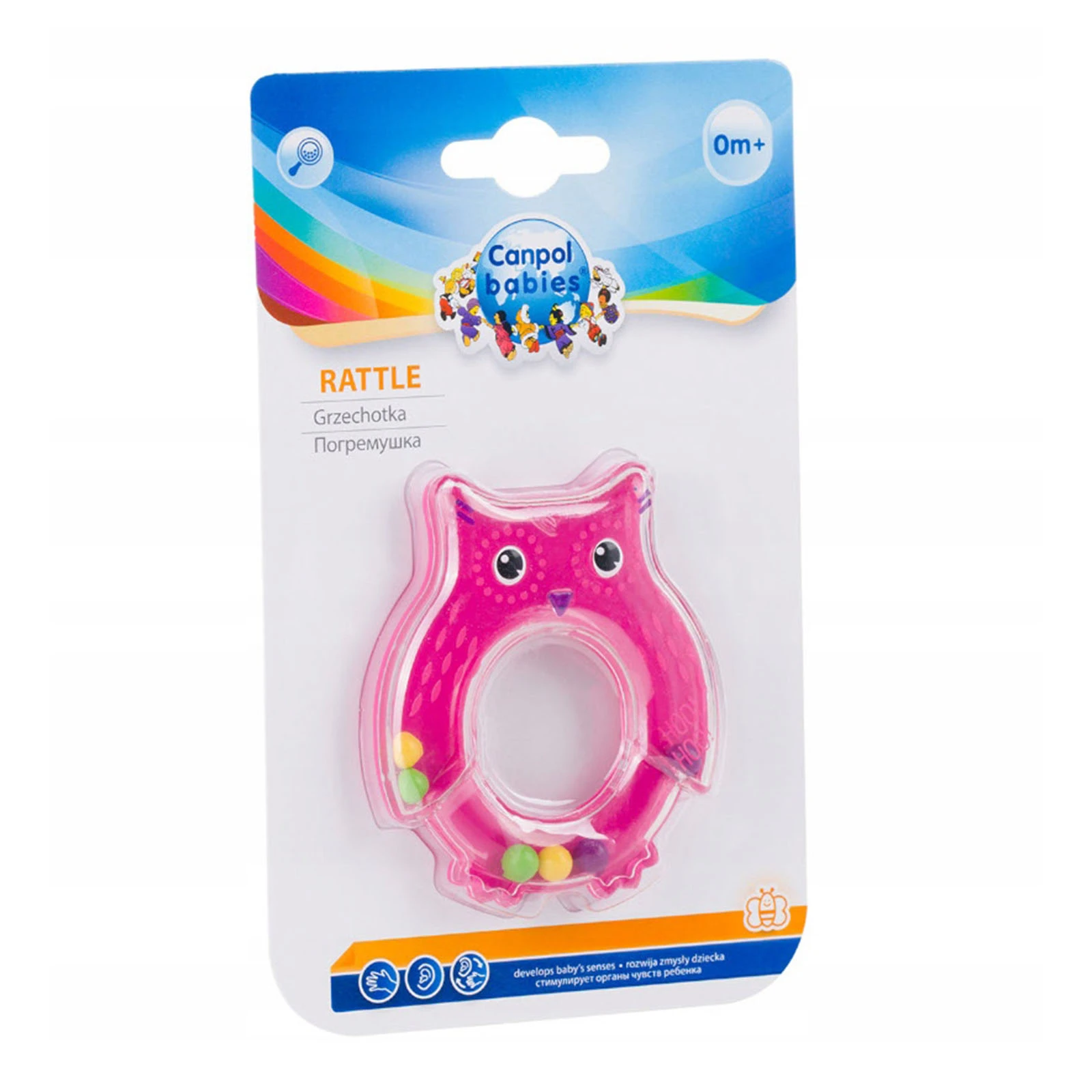 Брязкальце Canpol babies Сова рожеве 2/187_pin Фото №:2