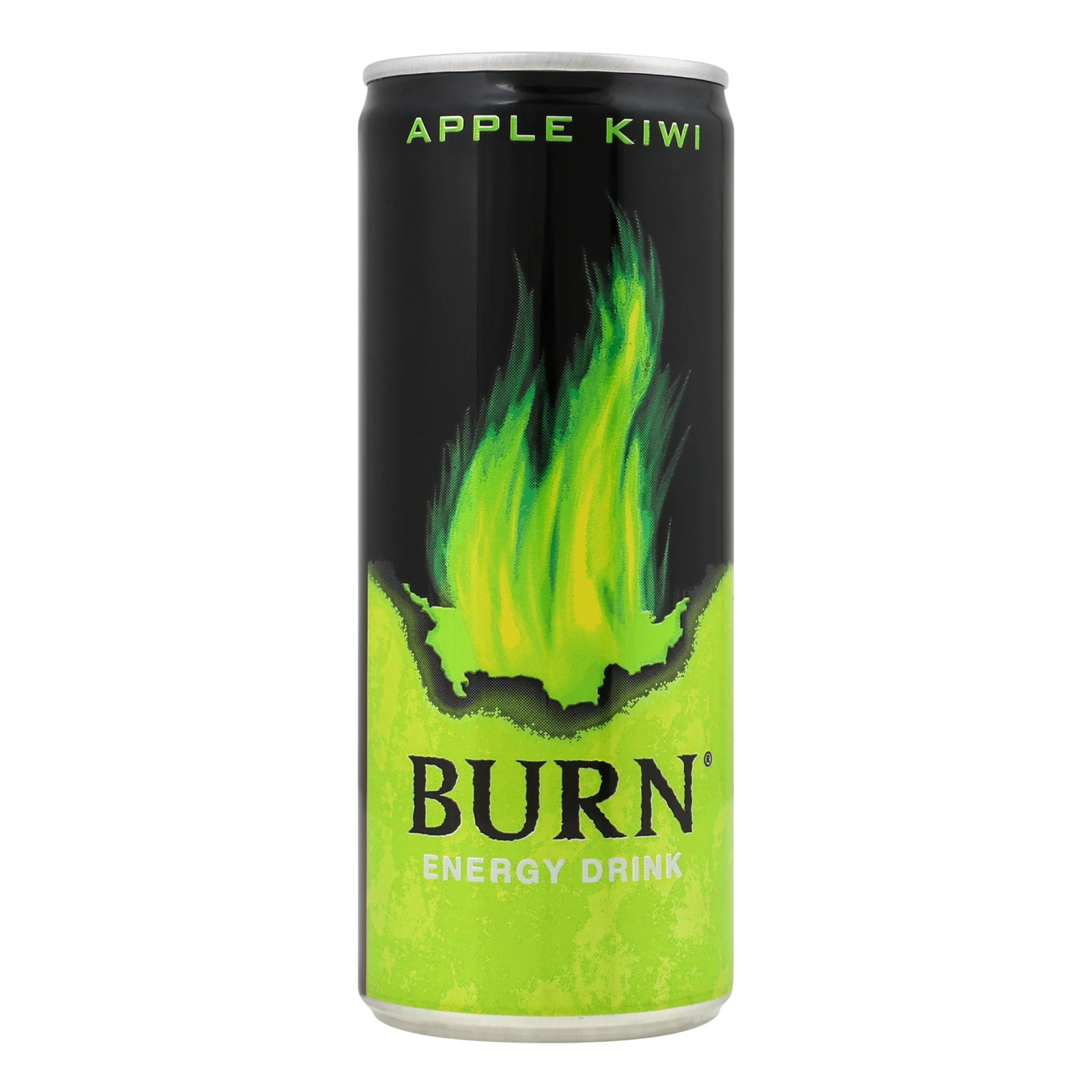 Напій енергетичний Burn безалкогольний сильногазований Apple-kiwi 0.25л