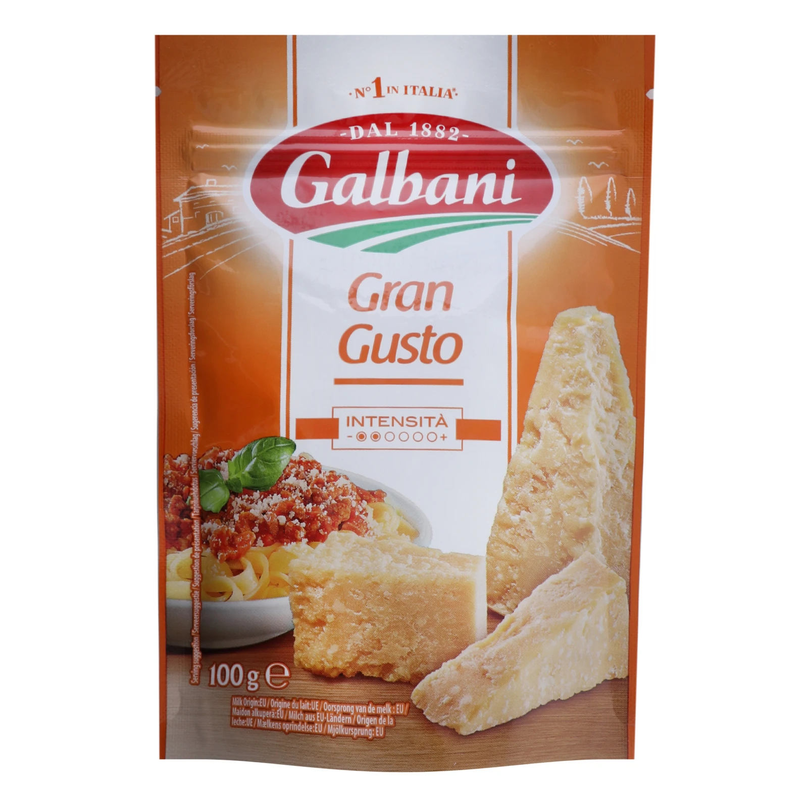 Сир Galbani Gran Gusto твердий тертий 35% 100г Фото №:1