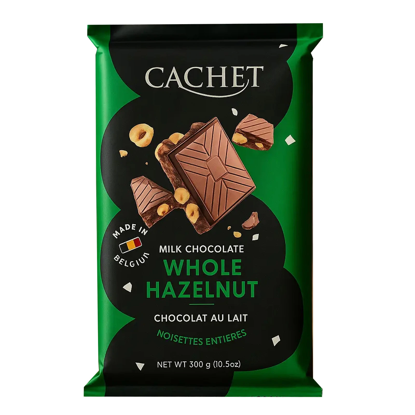 Шоколад Cachet молочний з фундуком 300г