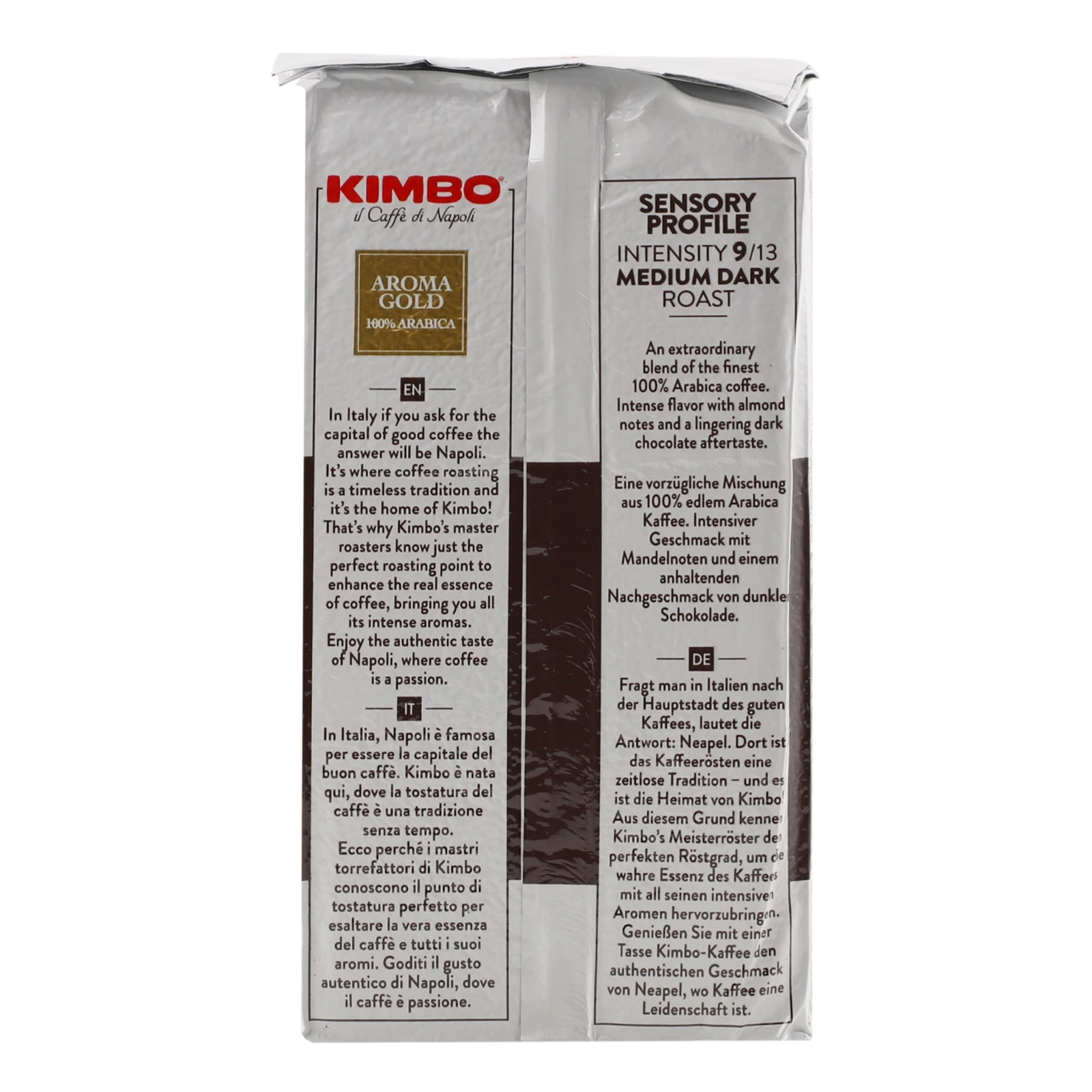 Кава Kimbo Aroma Gold 250г натуральна смажена мелена Фото №:2